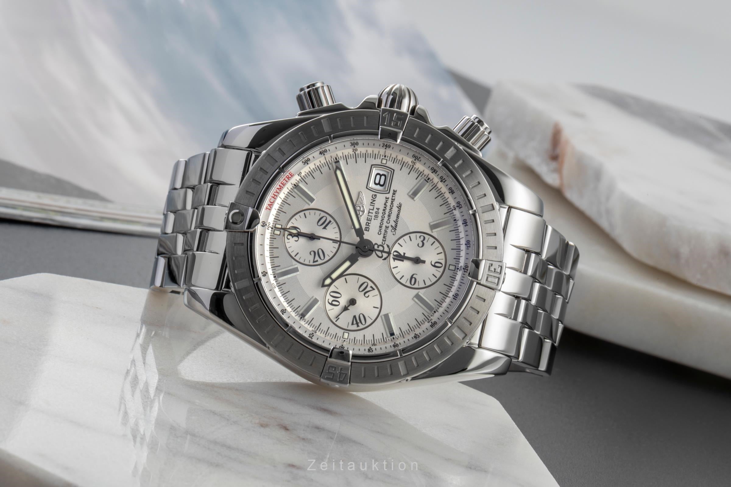 Breitling Evolution chronograph steel automatic Kal. B13 Ref