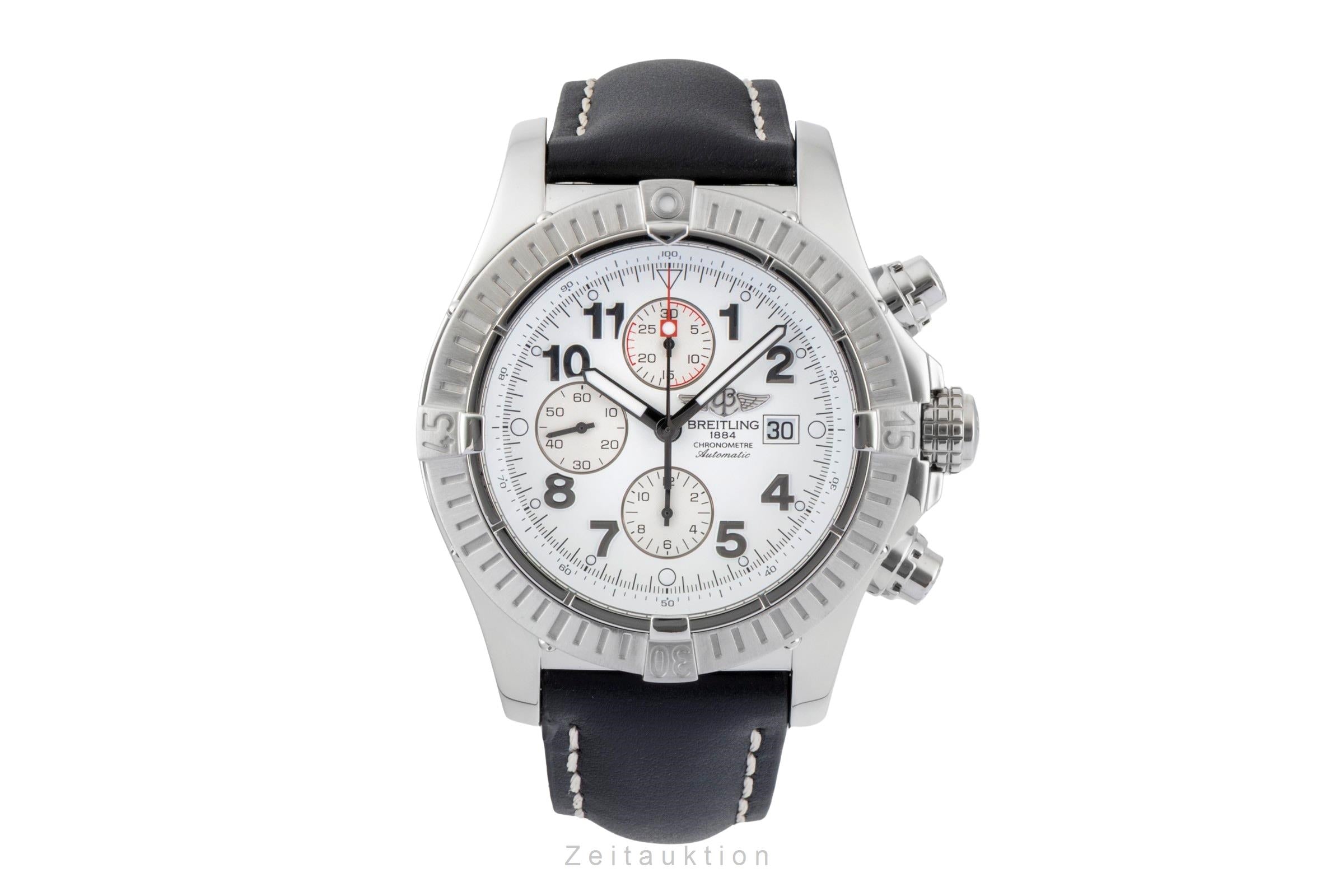 Breitling Super Avenger chronographe acier automatique montre pour hommes A13370  [2601018]