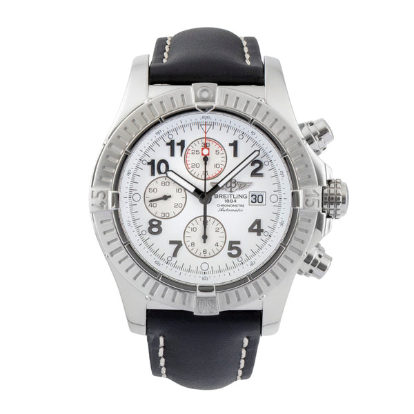 Breitling Super Avenger chronographe acier automatique montre pour hommes A13370  [2601018]