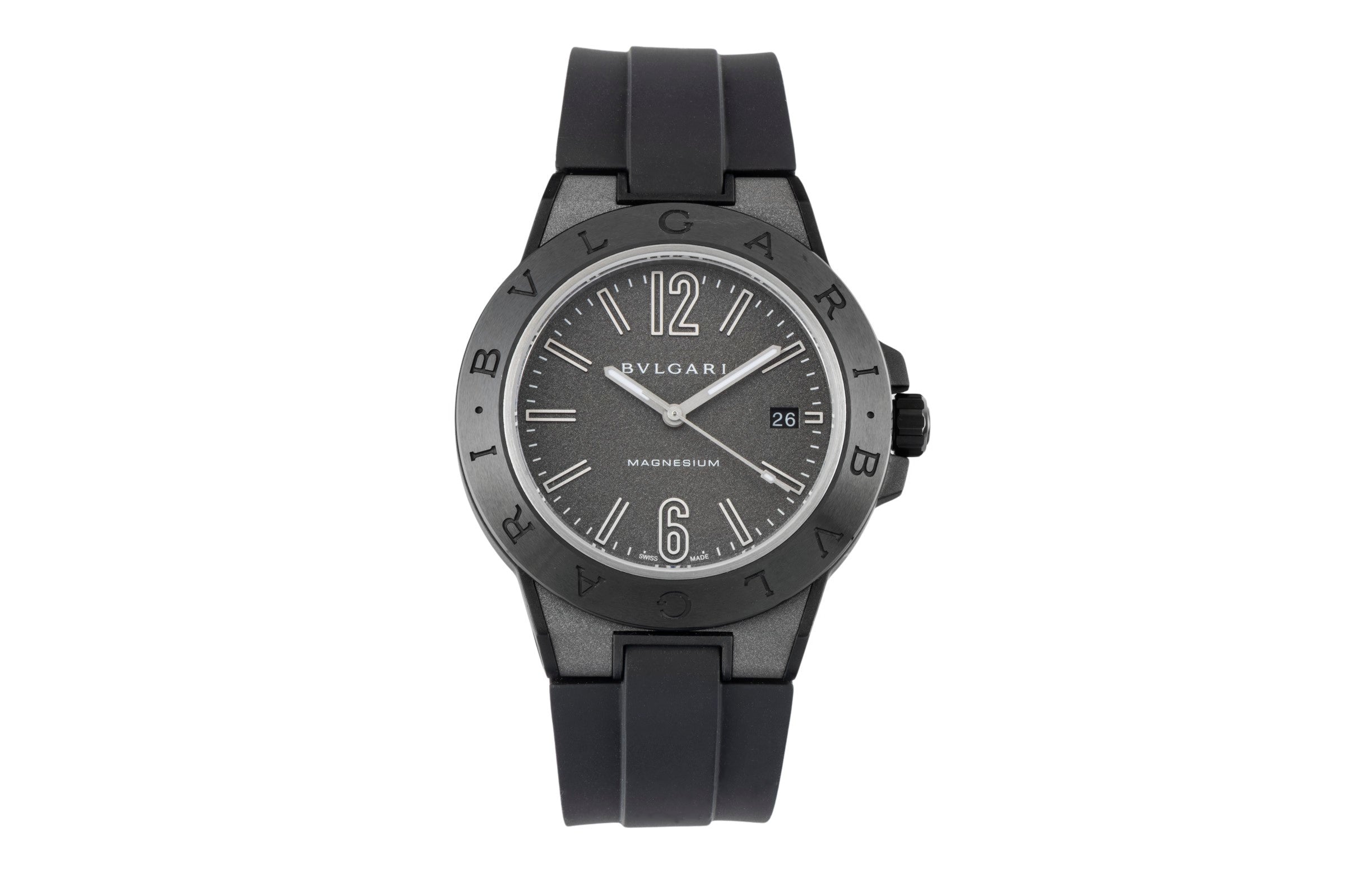 Bvlgari Diagono magnésium automatique montre pour hommes DG 41 SMC  [2601029]