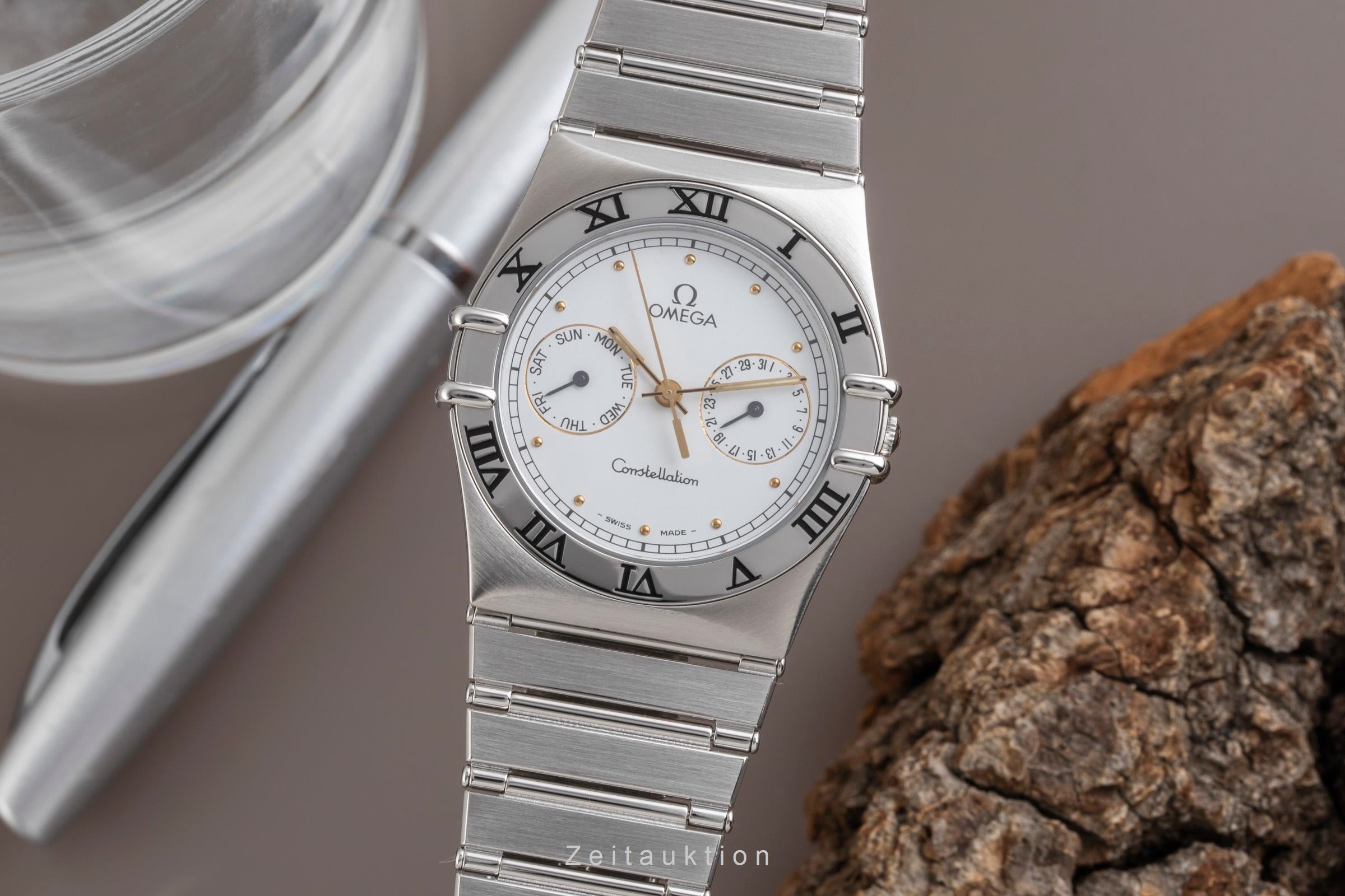 Omega Constellation Day-Date Stahl Quarz Herrenuhr 396.1070.1 396.1080.1  [2601031]