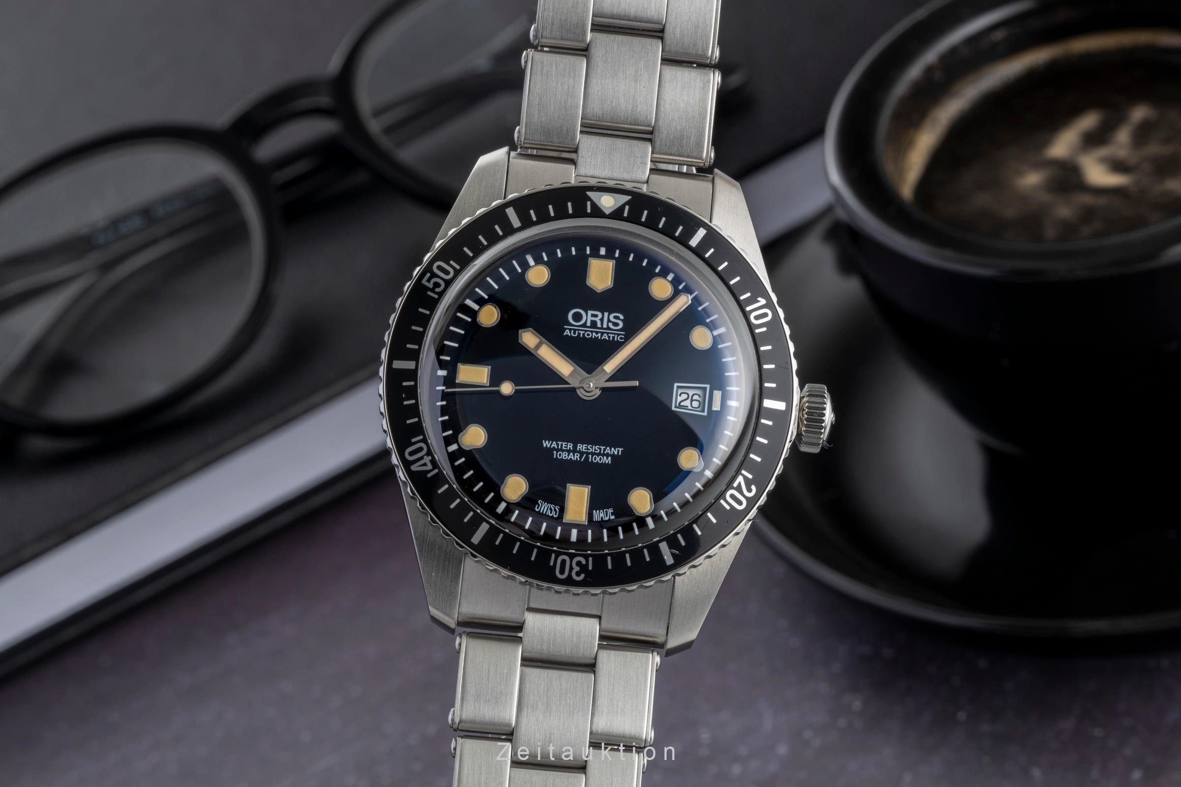 Oris Divers Sixty-Five Stahl Automatik Ref. 01 733 7720 4054-07 4 21 18 B&P 2023 [2601037]