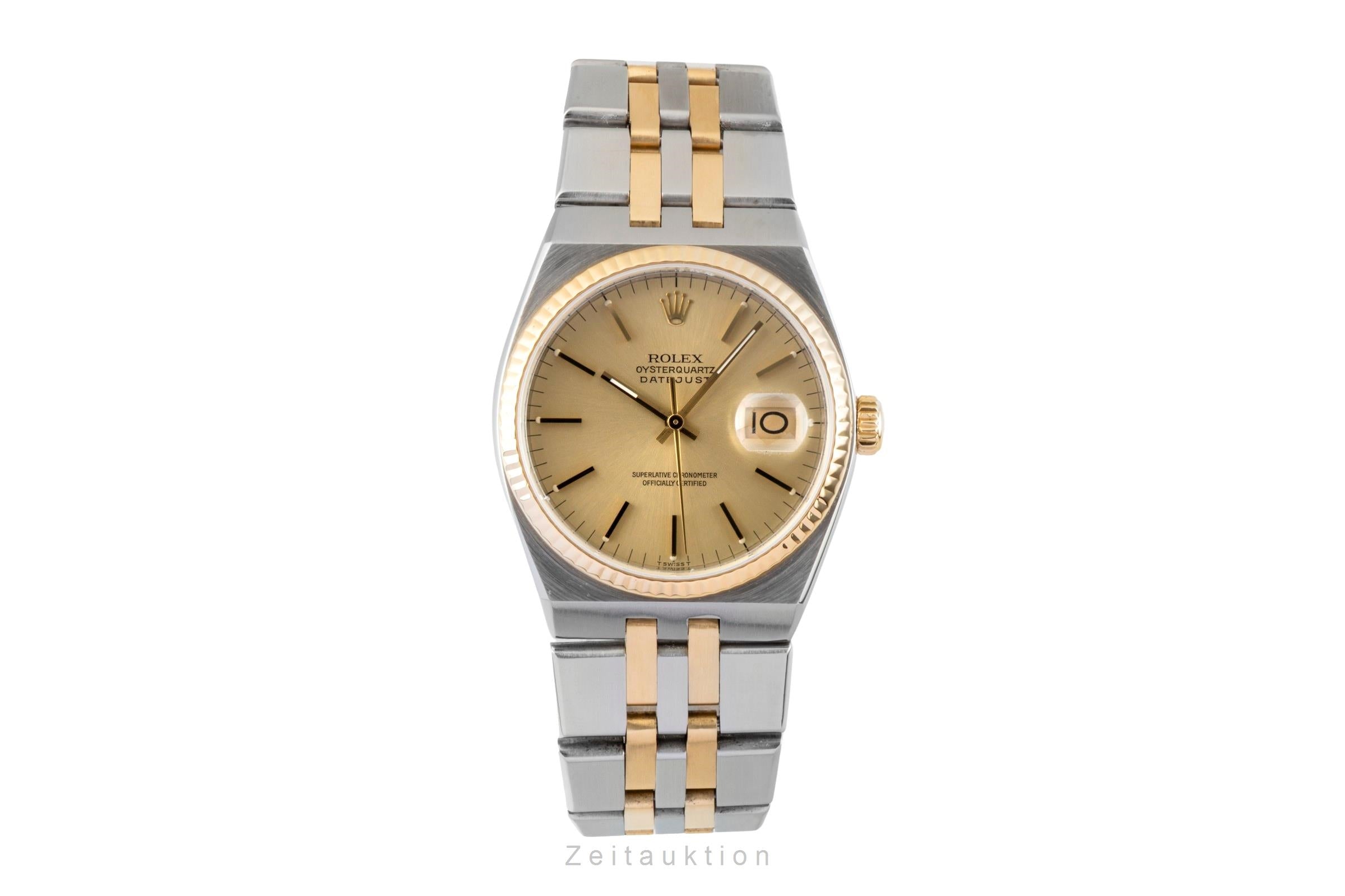 Rolex Datejust 36 Oysterquarz Stahl / Gold Quarz Herrenuhr Ref. 17013 Klassiker  [2601038]