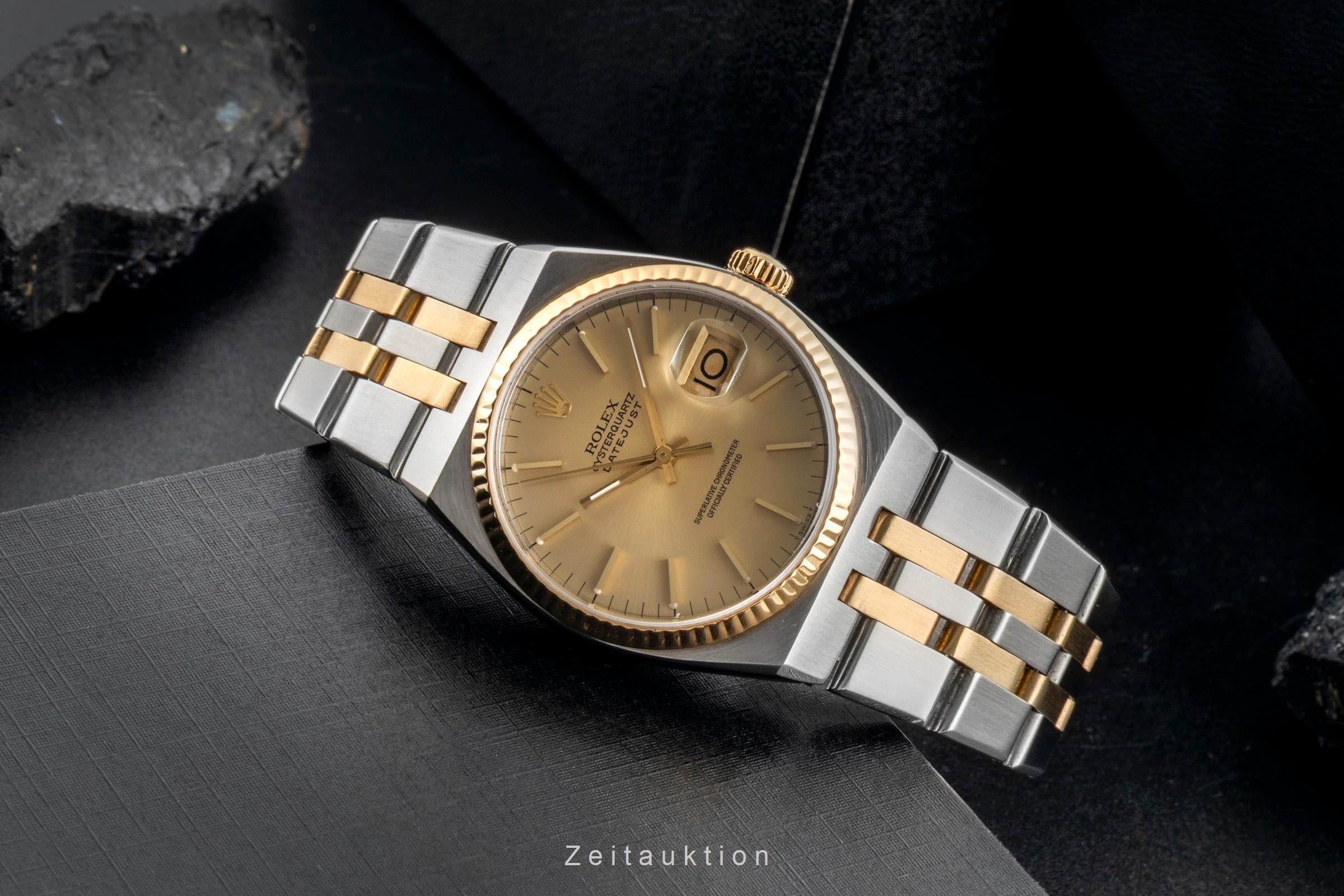 Rolex Datejust 36 Oysterquarz Stahl / Gold Quarz Herrenuhr Ref. 17013 Klassiker  [2601038]