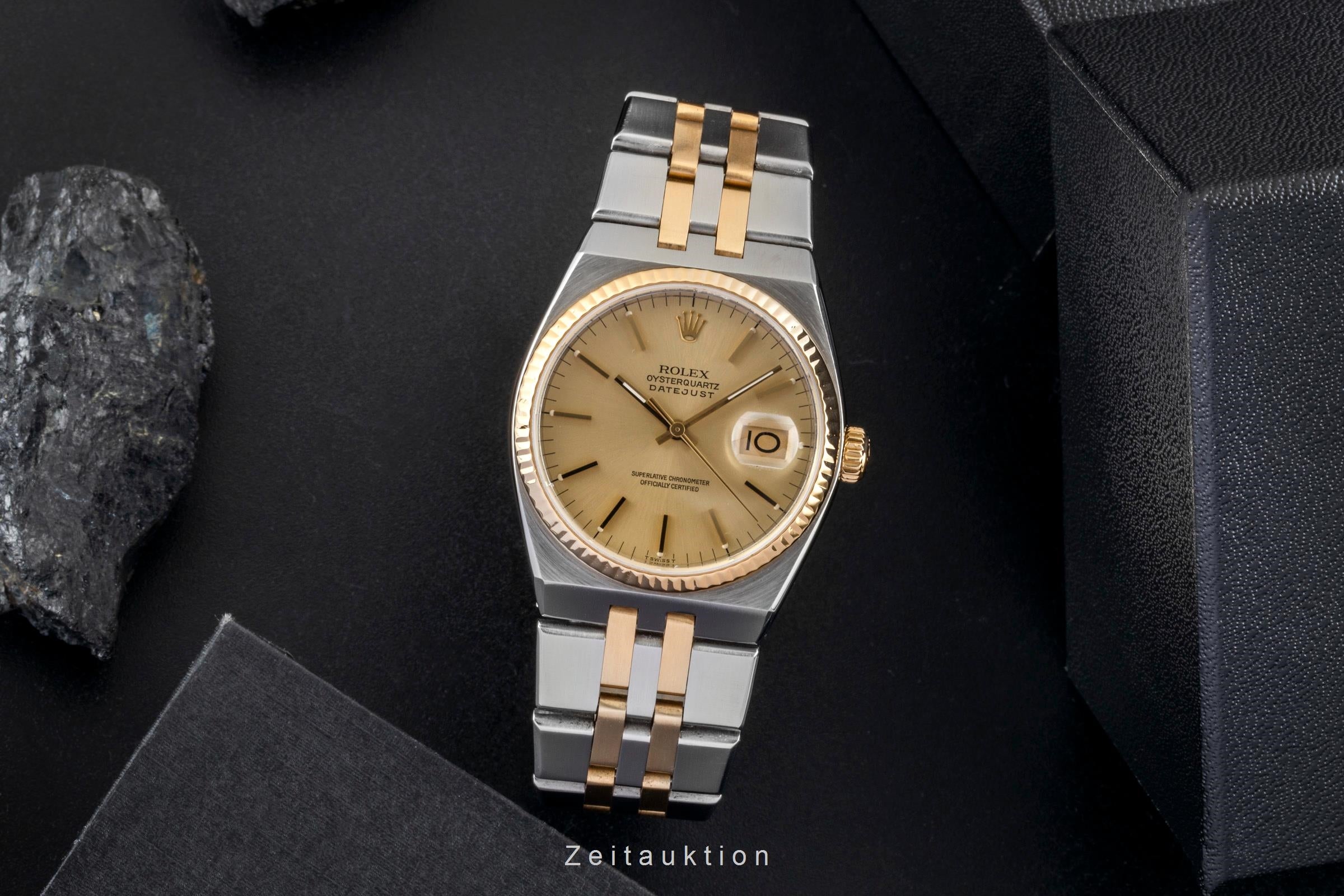 Rolex Datejust 36 Oysterquarz Stahl / Gold Quarz Herrenuhr Ref. 17013 Klassiker  [2601038]