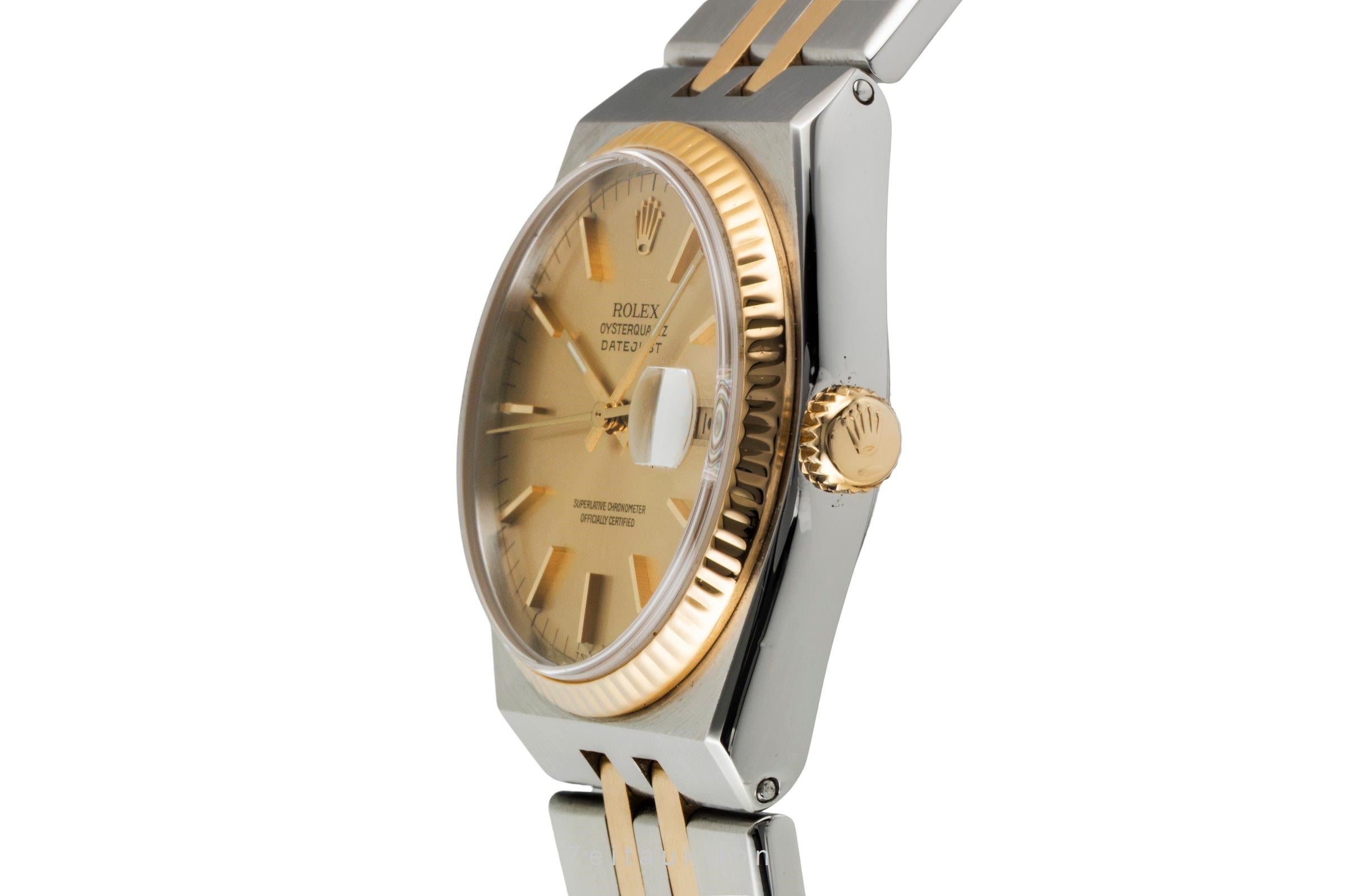 Rolex Datejust 36 Oysterquarz Stahl / Gold Quarz Herrenuhr Ref. 17013 Klassiker  [2601038]