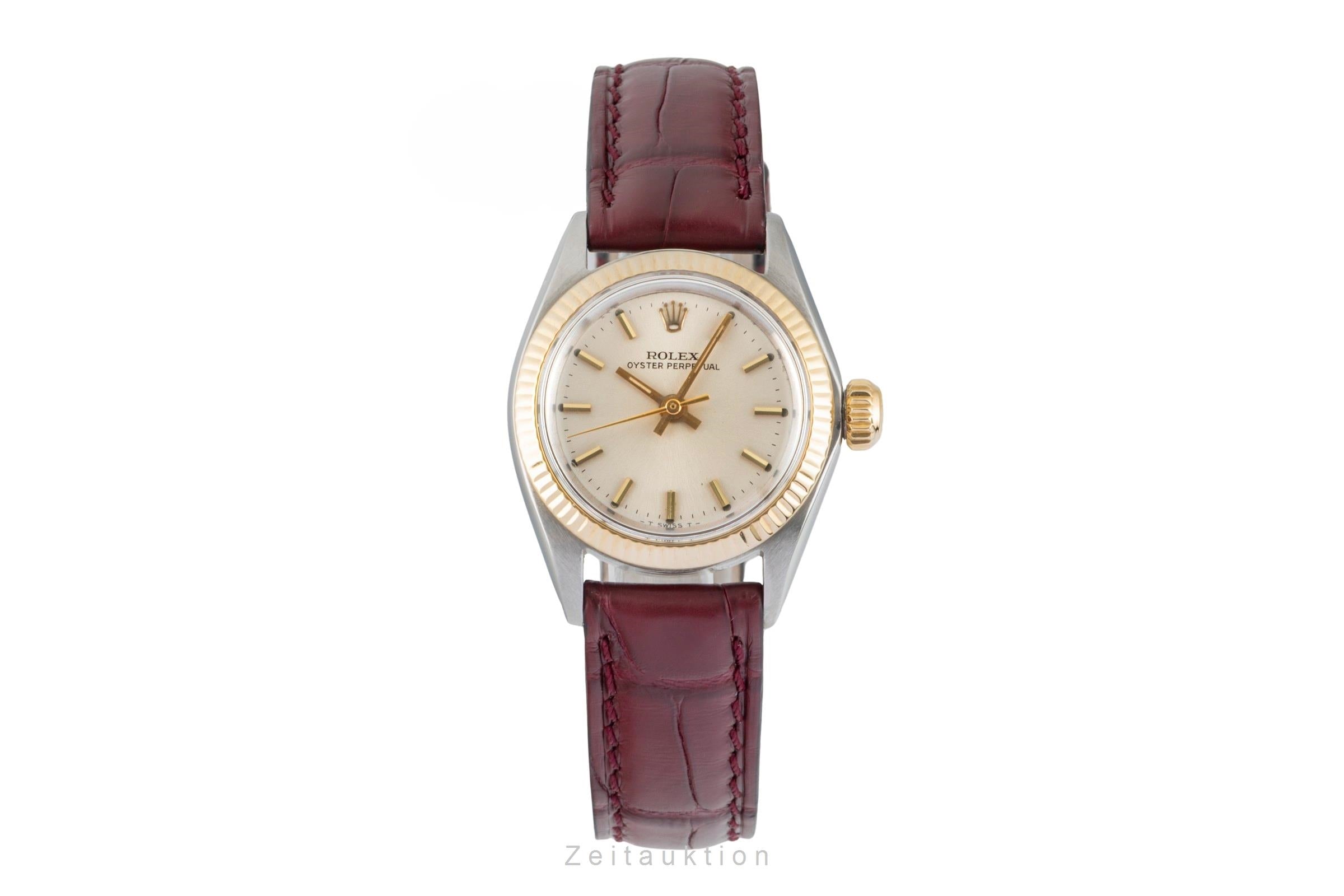 Rolex Oyster Perpetual steel / gold automatic women's watch 6619 Vintage  [2601040]