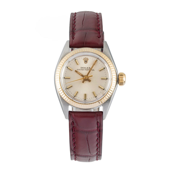 Rolex Oyster Perpetual steel / gold automatic women's watch 6619 Vintage  [2601040]
