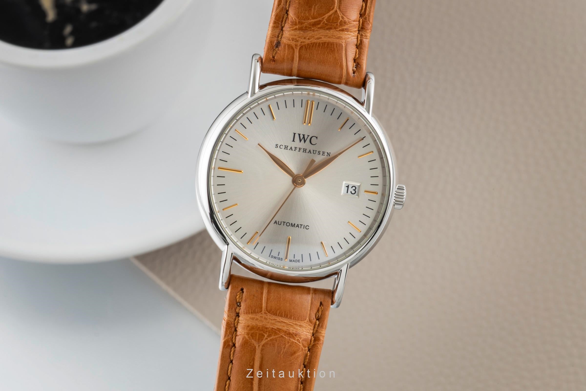 IWC Schaffhausen Portofino Automatik Datum Edelstahl Herrenuhr Ref. IW356303 [2601041]