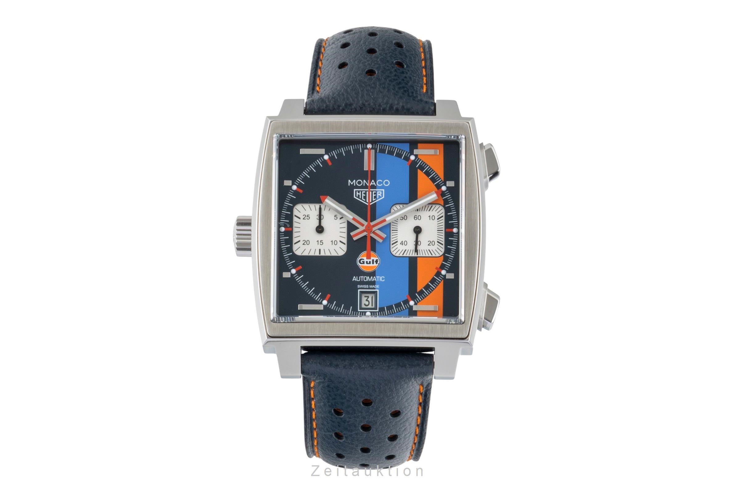 Tag Heuer Monaco chronograph steel automatic men's watch CAW211R.FC6401 LP: 8050EUR  [2601043]