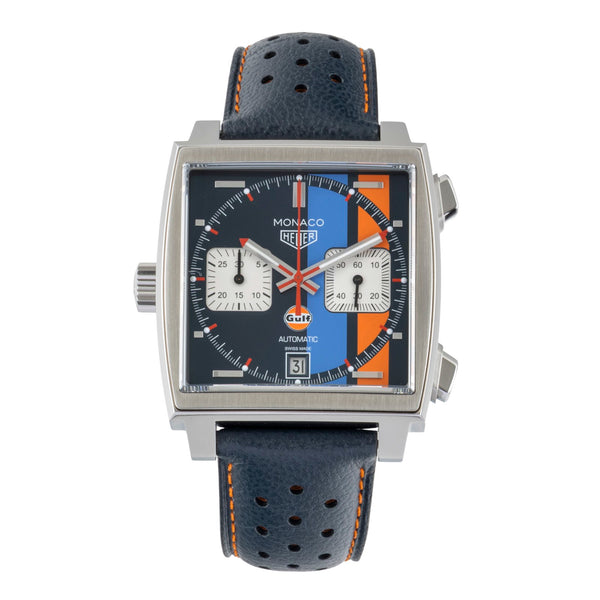 Tag Heuer Monaco chronograph steel automatic men's watch CAW211R.FC6401 LP: 8050EUR  [2601043]