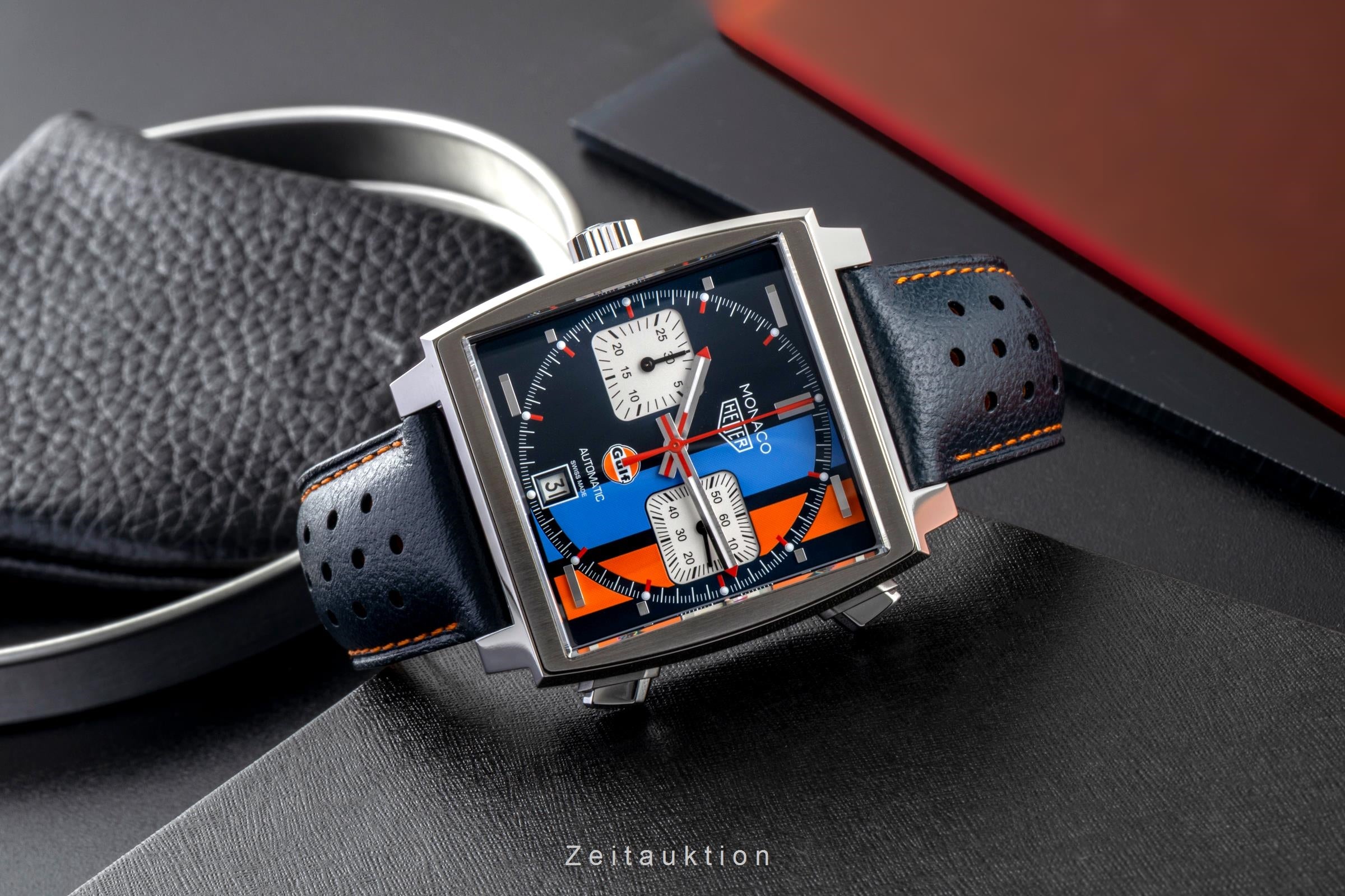 Tag Heuer Monaco chronograph steel automatic men's watch CAW211R.FC6401 LP: 8050EUR  [2601043]