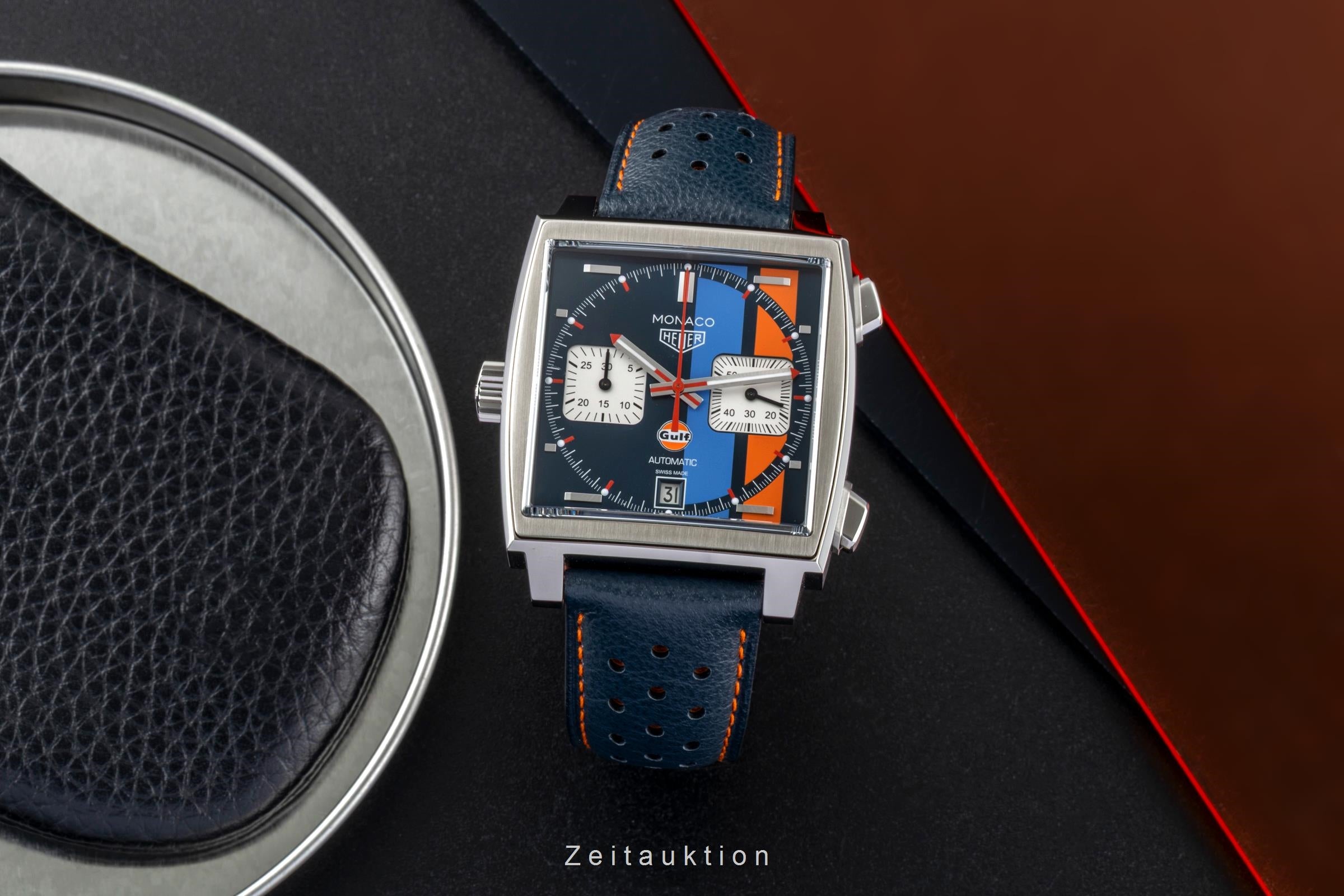 Tag Heuer Monaco chronograph steel automatic men's watch CAW211R.FC6401 LP: 8050EUR  [2601043]