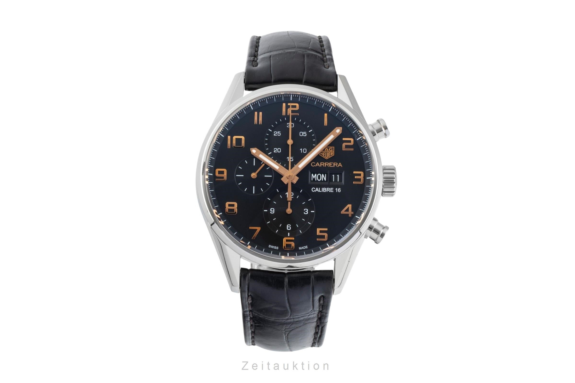 Tag Heuer Carrera Chronograph Stahl Automatik Herrenuhr Ref. CV2A1AB.FC6379 B&P [2601044]