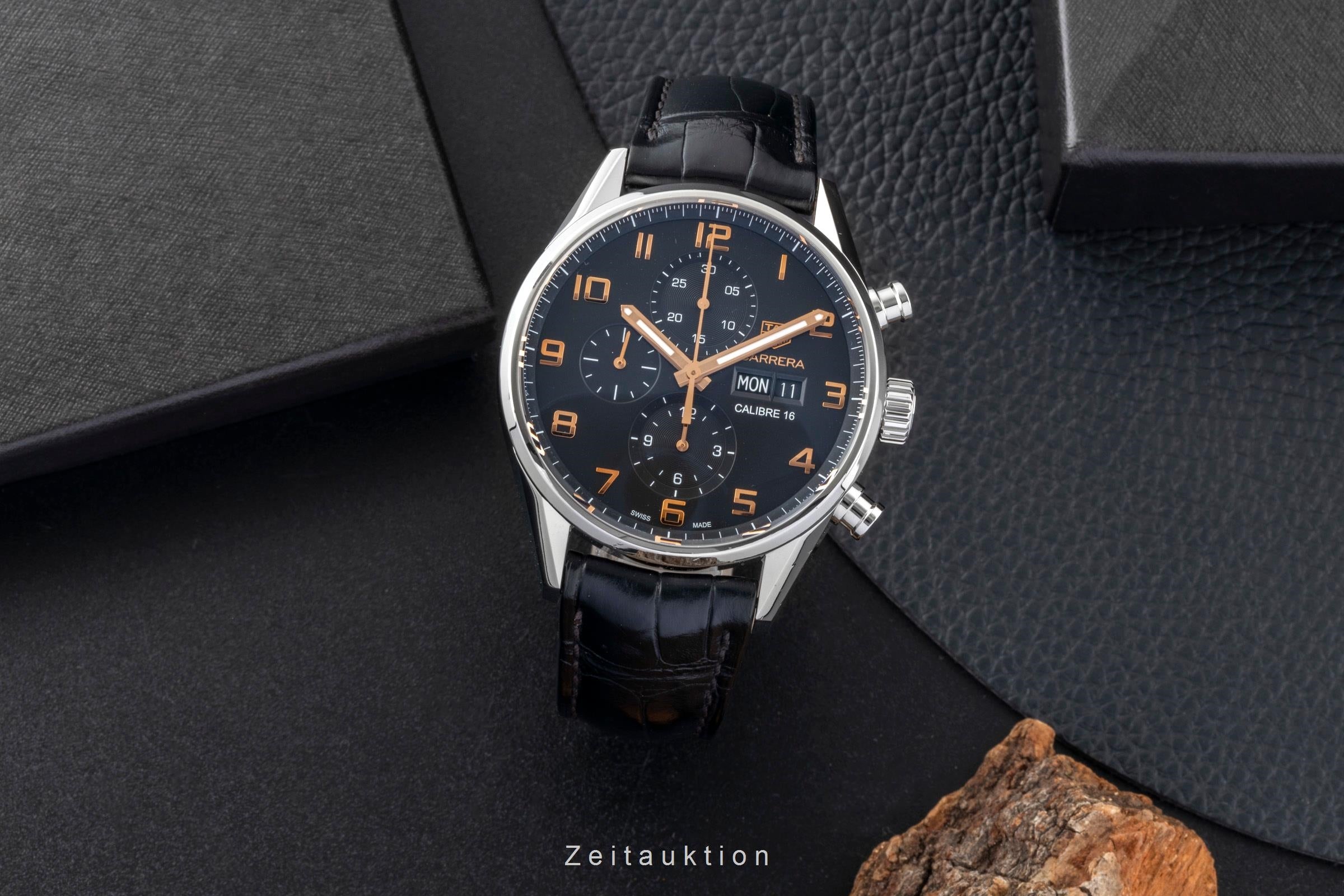 Tag Heuer Carrera Chronograph Stahl Automatik Herrenuhr Ref. CV2A1AB.FC6379 B&P [2601044]