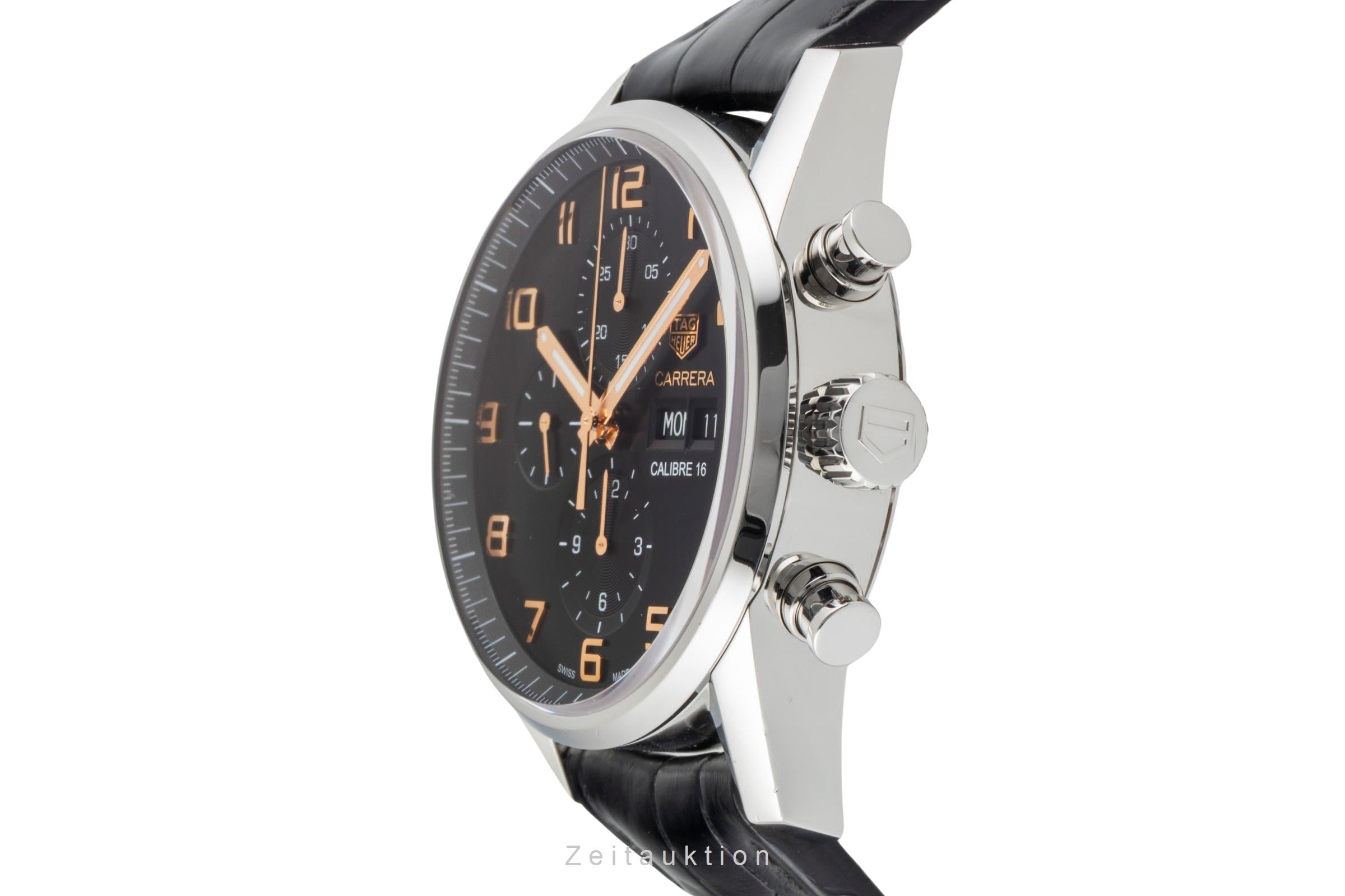 Tag Heuer Carrera Chronograph Stahl Automatik Herrenuhr Ref. CV2A1AB.FC6379 B&P [2601044]