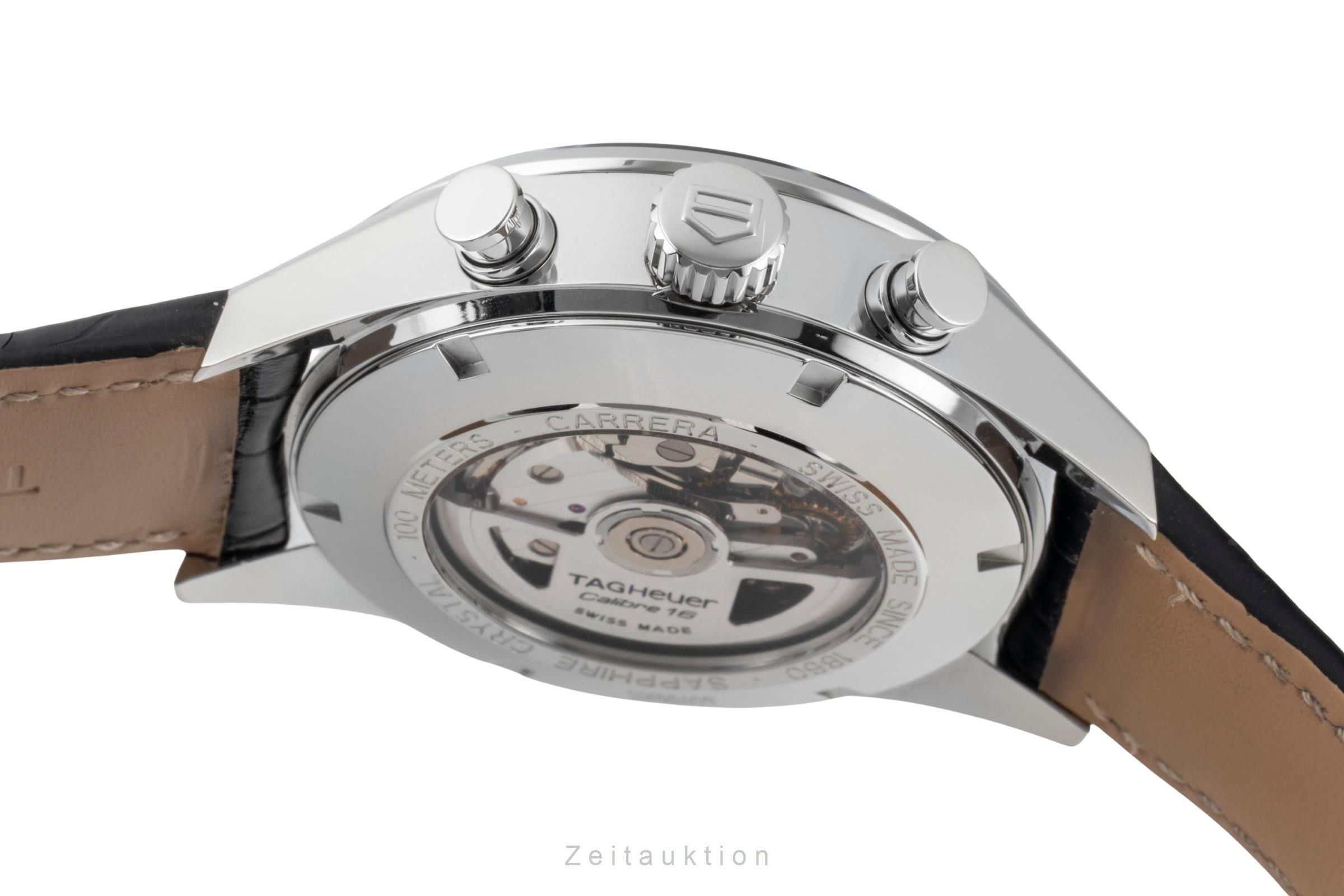 Tag Heuer Carrera Chronograph Stahl Automatik Herrenuhr Ref. CV2A1AB.FC6379 B&P [2601044]