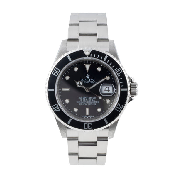 Rolex Submariner steel automatic men's watch 16610  [2601048]