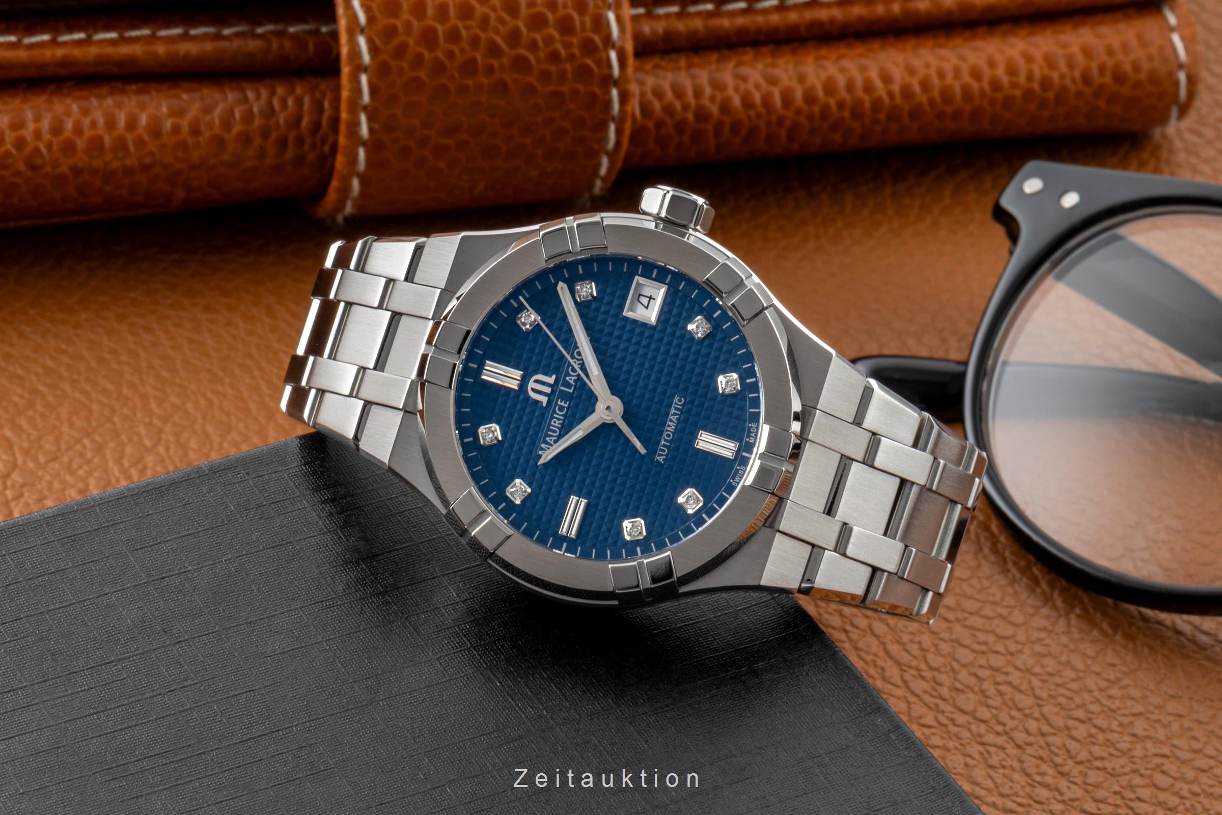 Maurice Lacroix Aikon Stahl Automatik Damenuhr Ref. AI6006-SS002-450-1 B&P 2023 [2601053]