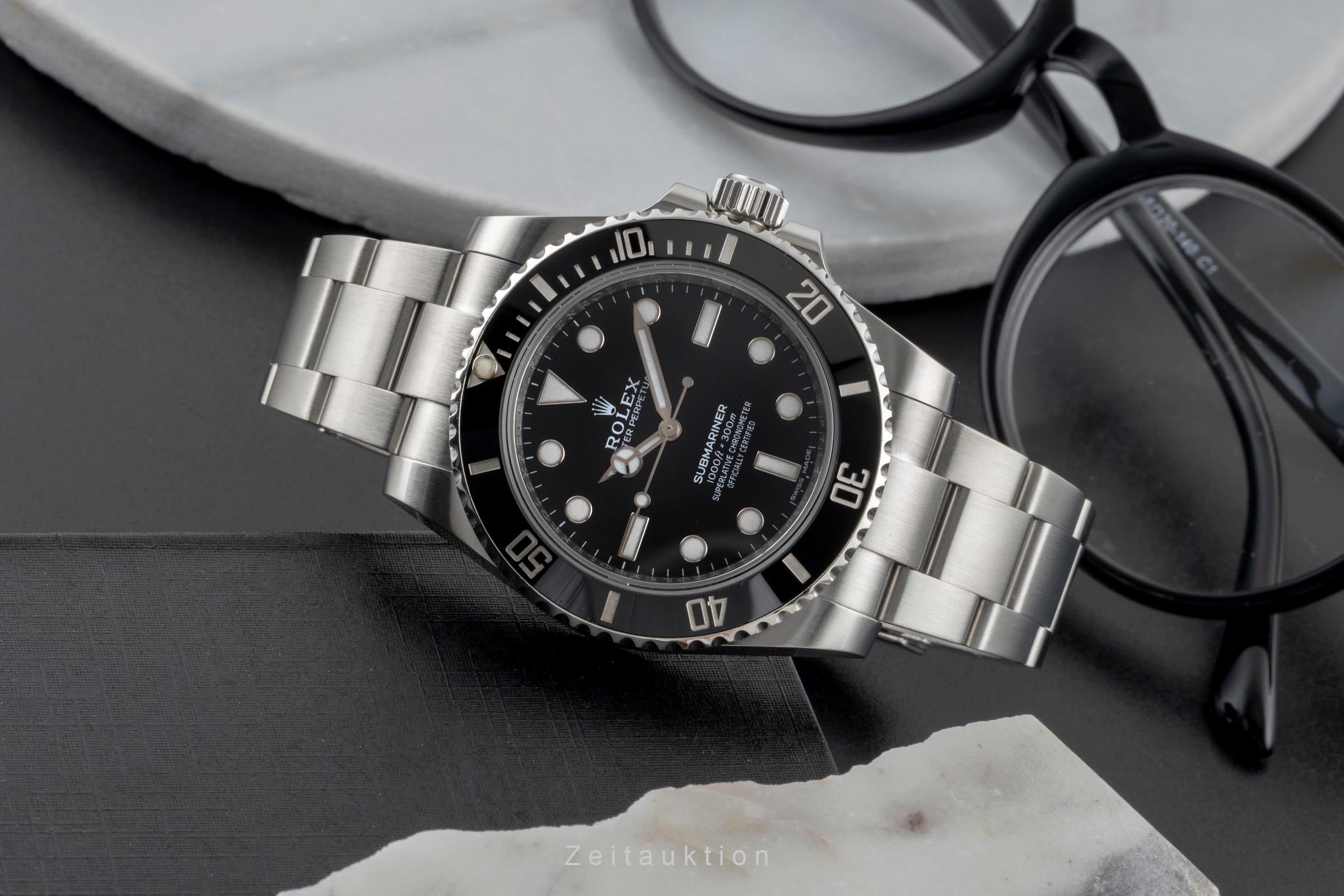 Rolex Submariner No Date Stahl Automatik Herrenuhr Ref. 114060 Box  [2601055]