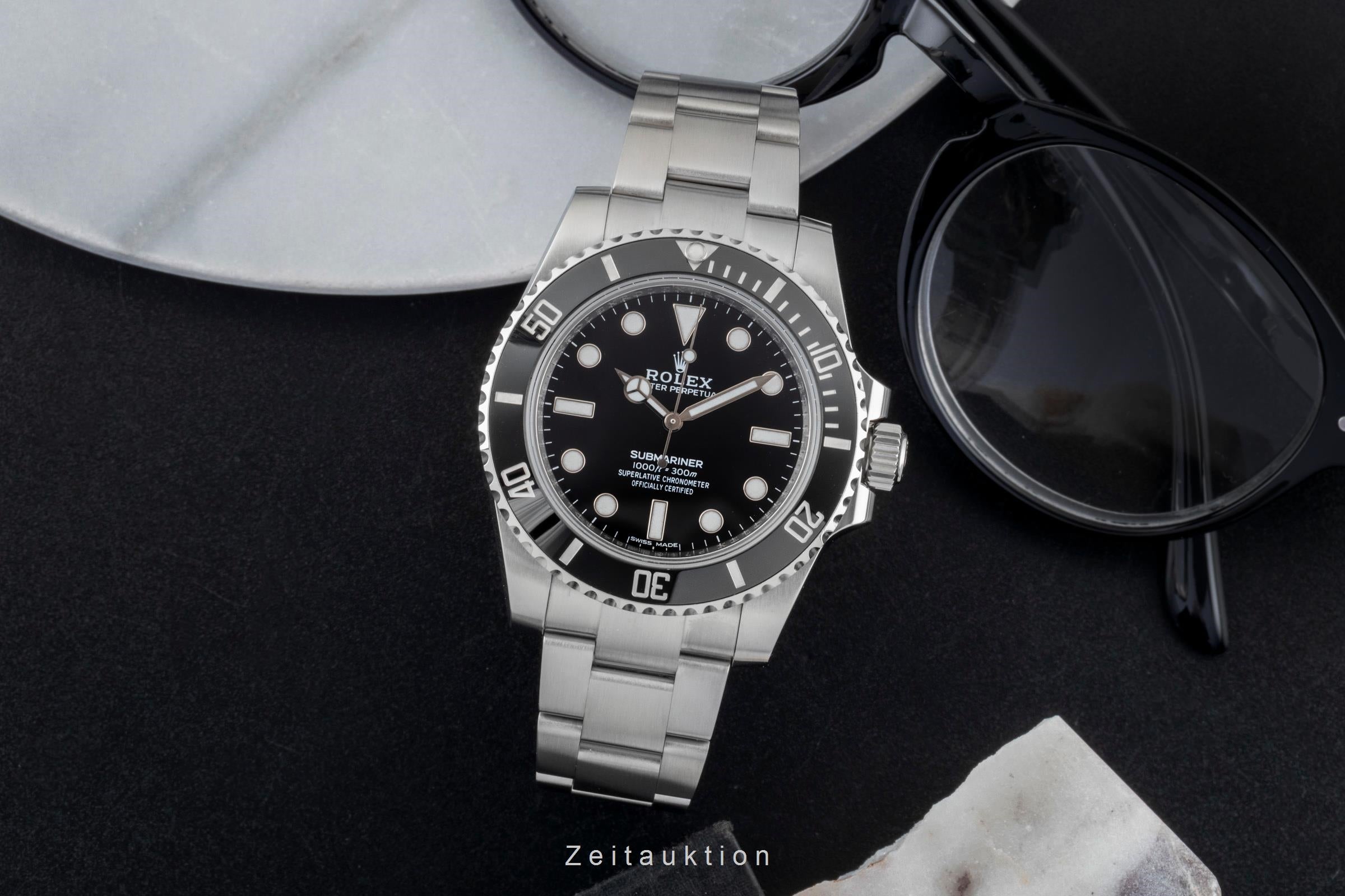 Rolex Submariner No Date Stahl Automatik Herrenuhr Ref. 114060 Box  [2601055]