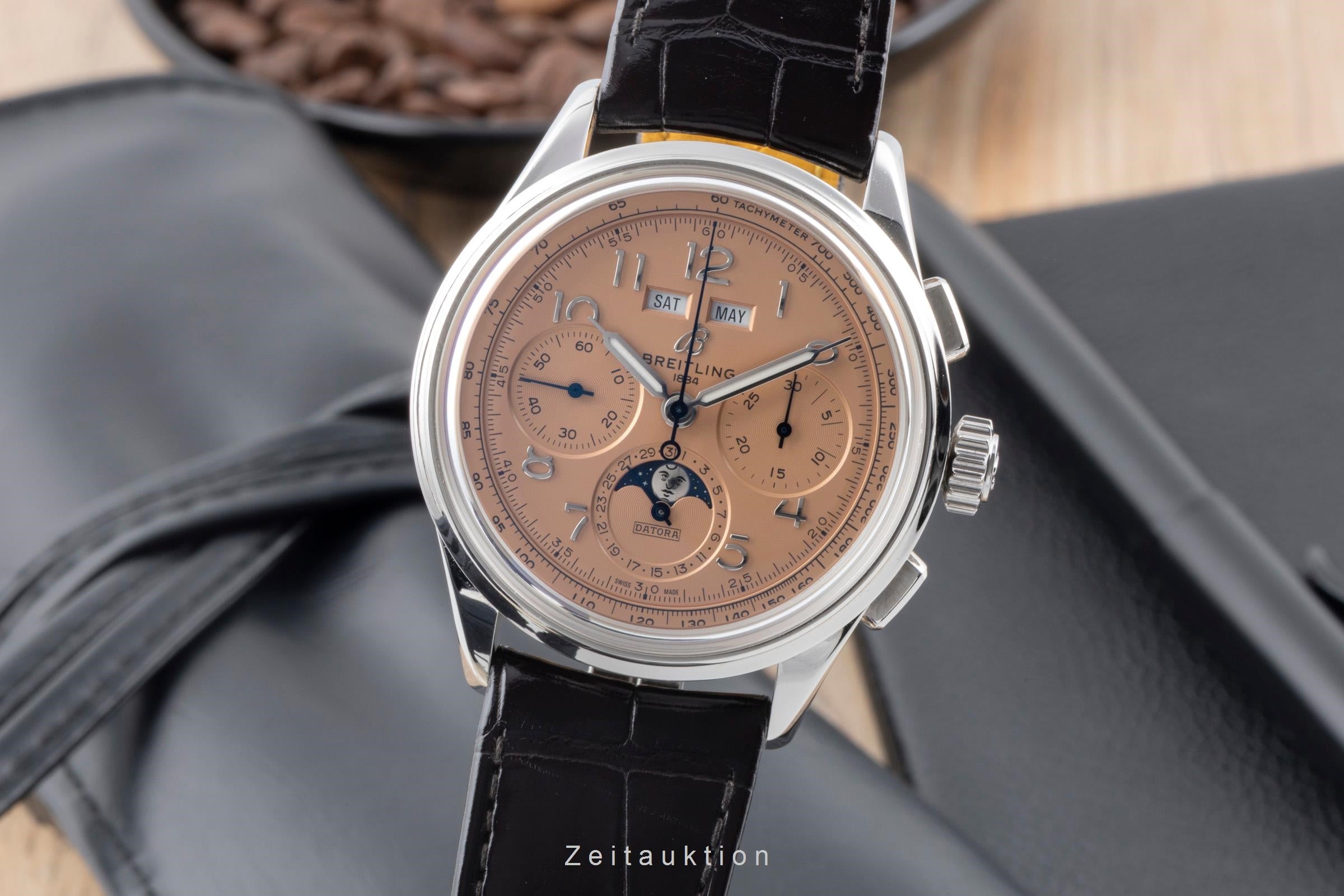 Breitling Premier chronograph steel automatic Kal. B25 Ref