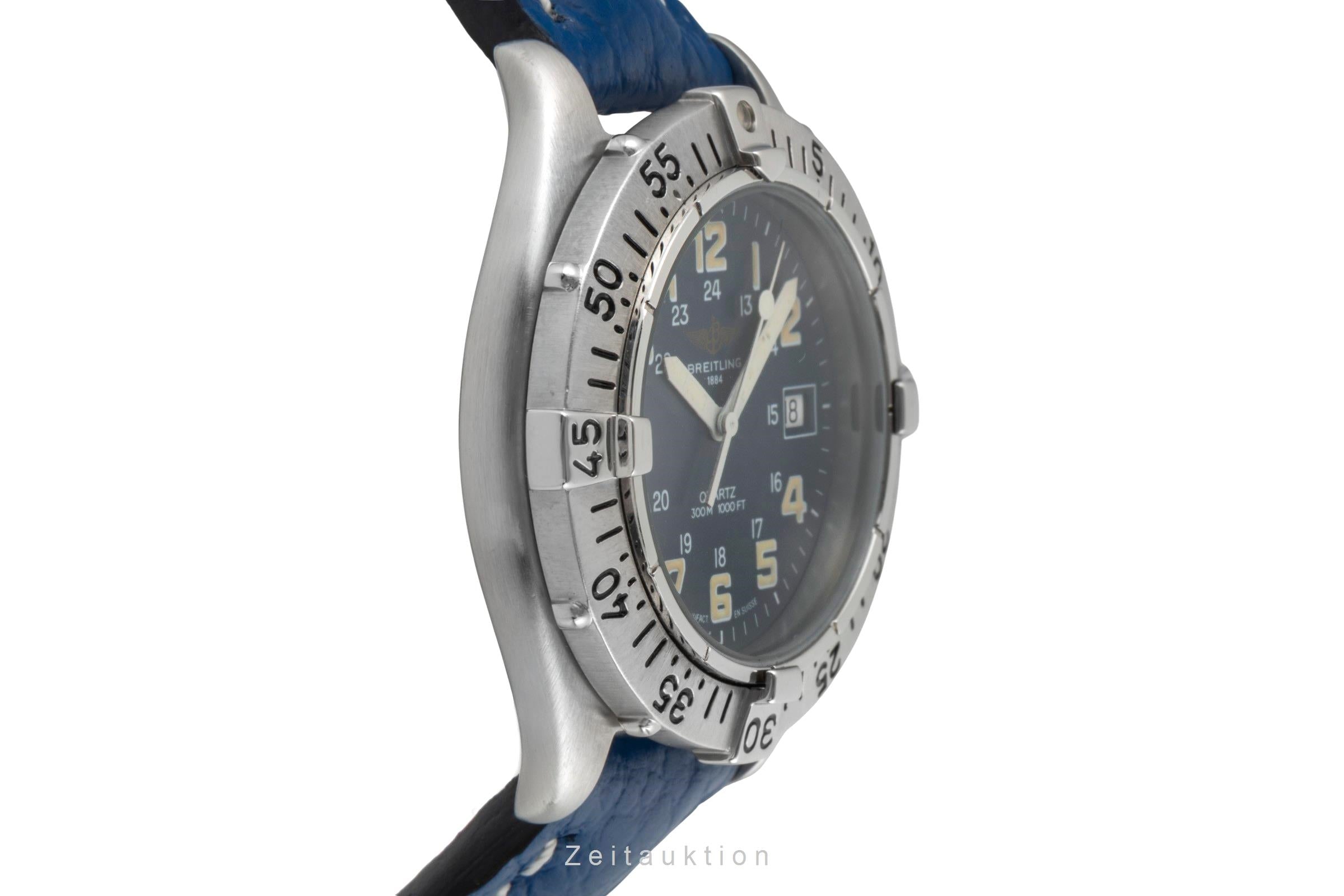 Breitling Colt 300M Datum Edelstahl Quarz Herrenuhr Ref. A57035 Klassiker [2601063]