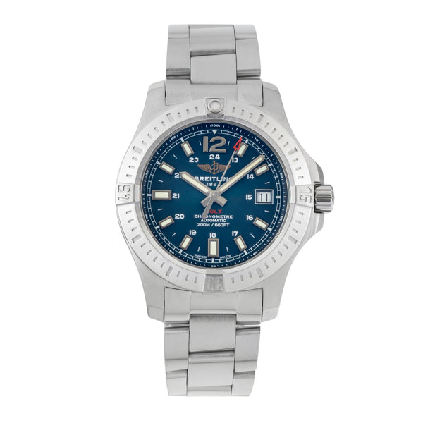 Breitling Colt Blue Dial Stahl Automatik Herrenuhr Ref. A17313101C1A1 B&P 2020 [2601064]