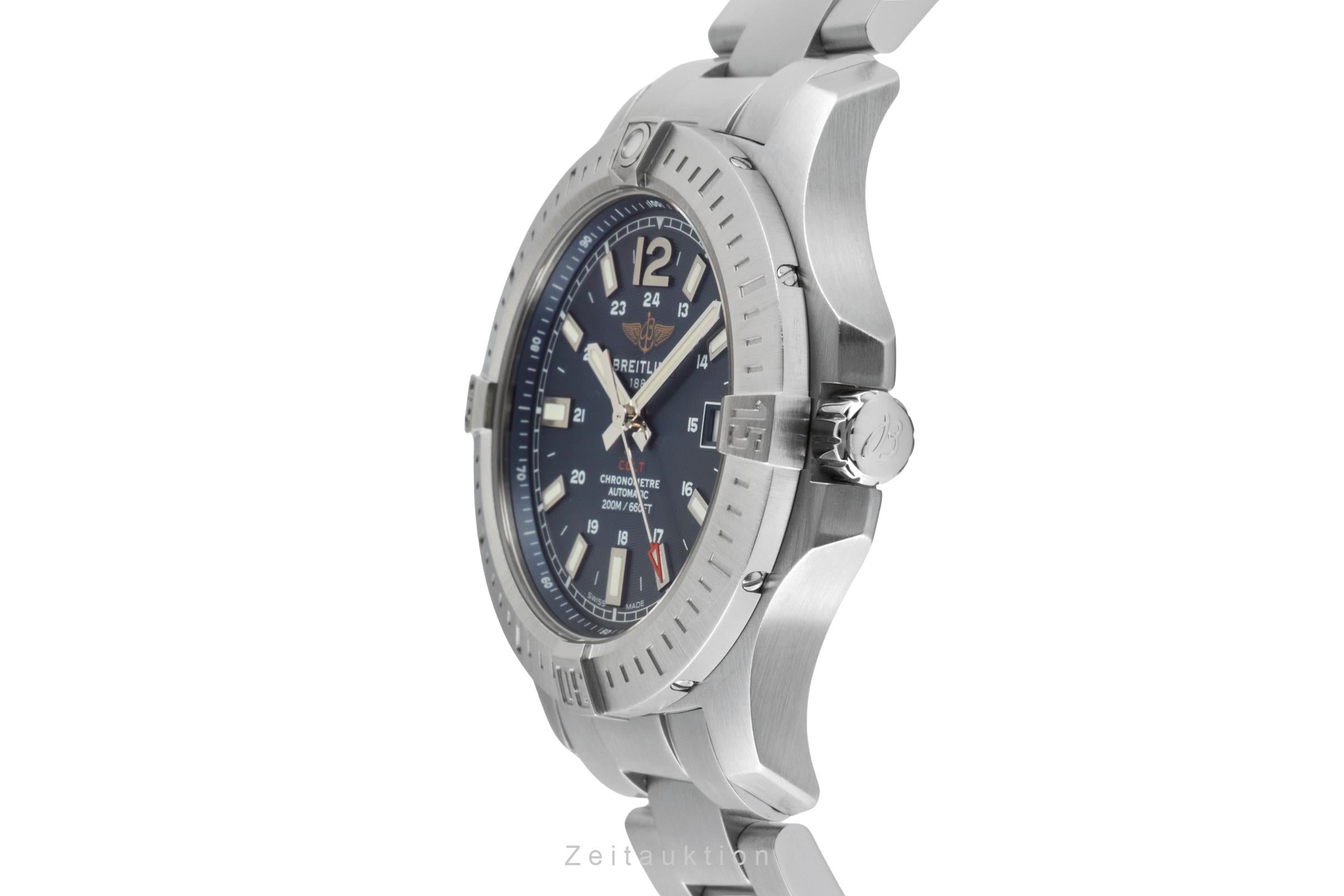 Breitling Colt Blue Dial Stahl Automatik Herrenuhr Ref. A17313101C1A1 B&P 2020 [2601064]