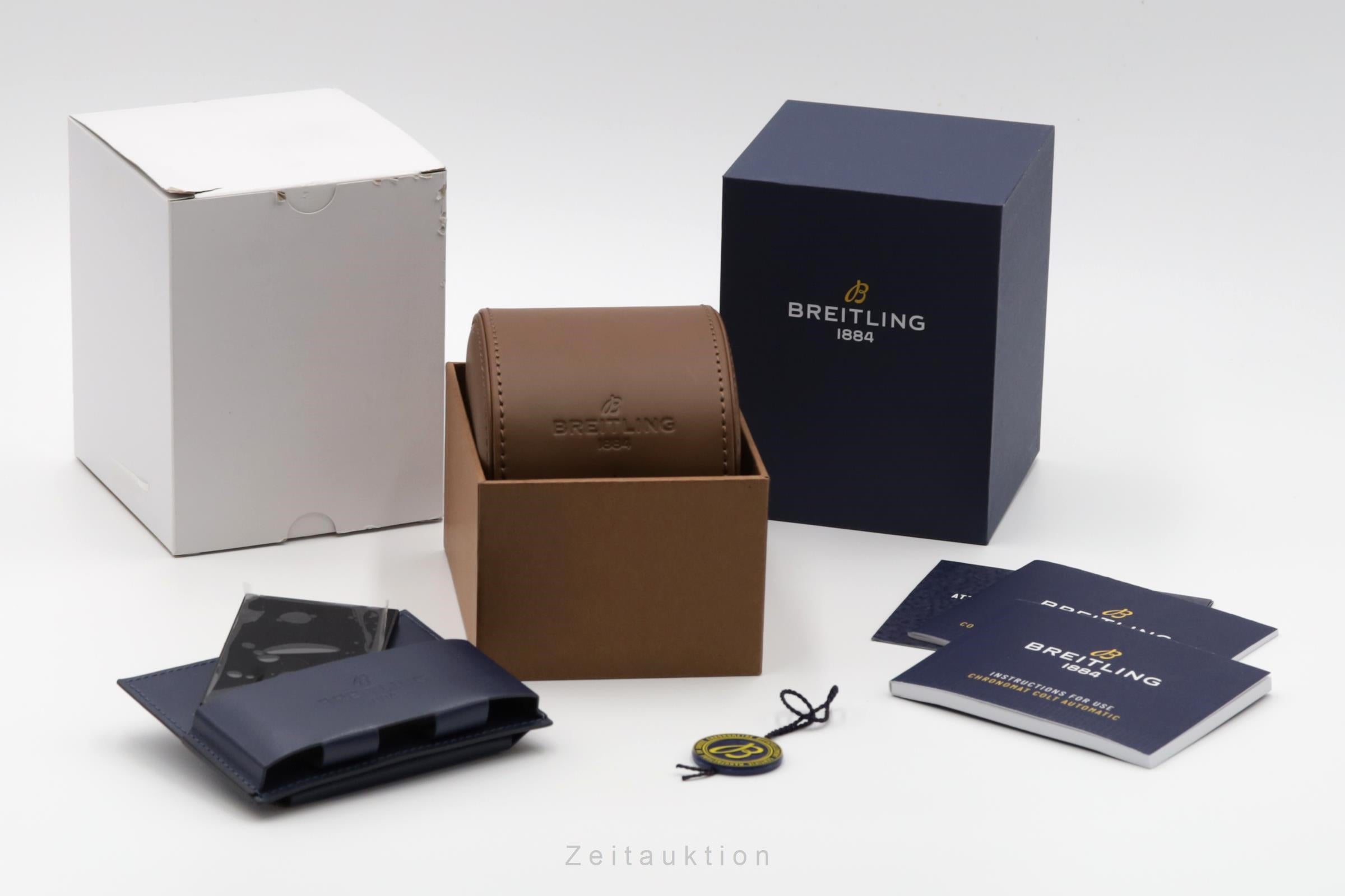 Breitling Colt Blue Dial Stahl Automatik Herrenuhr Ref. A17313101C1A1 B&P 2020 [2601064]
