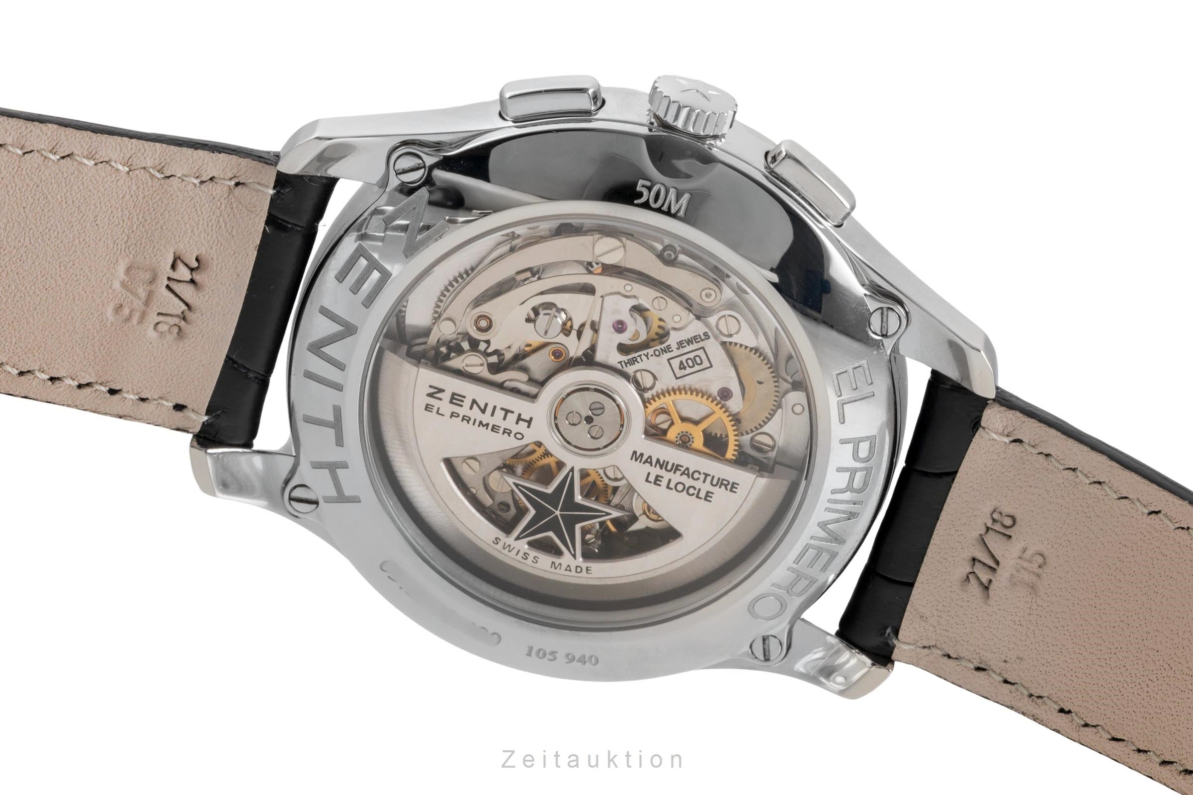 Zenith El Primero cronógrafo acero automático reloj para caballeros 03.2110.400  [2601065]