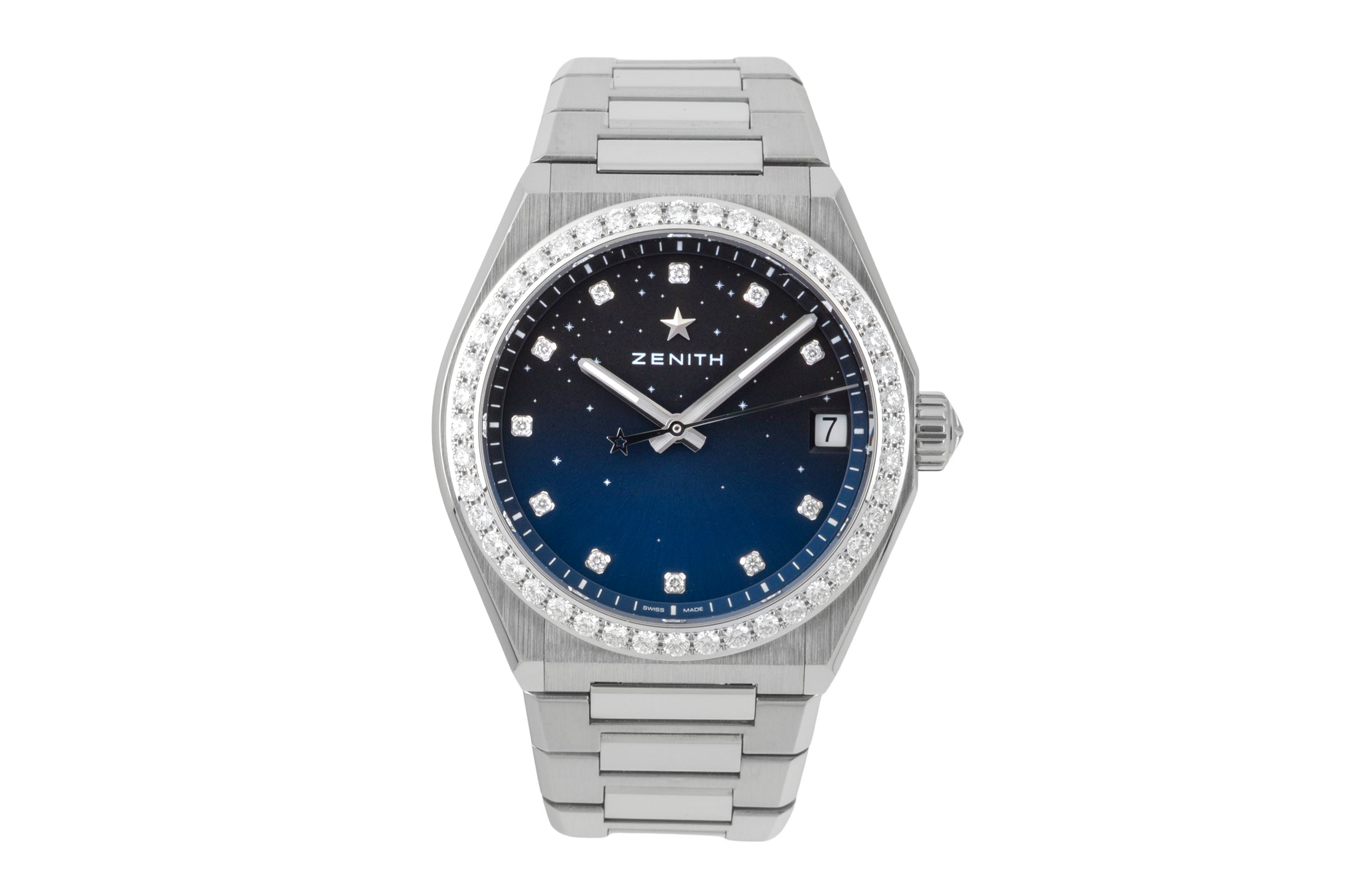 Zenith Defy Midnight Stahl Automatik Damenuhr Ref.16.9200.670/01.MI001 B&P [2601067]