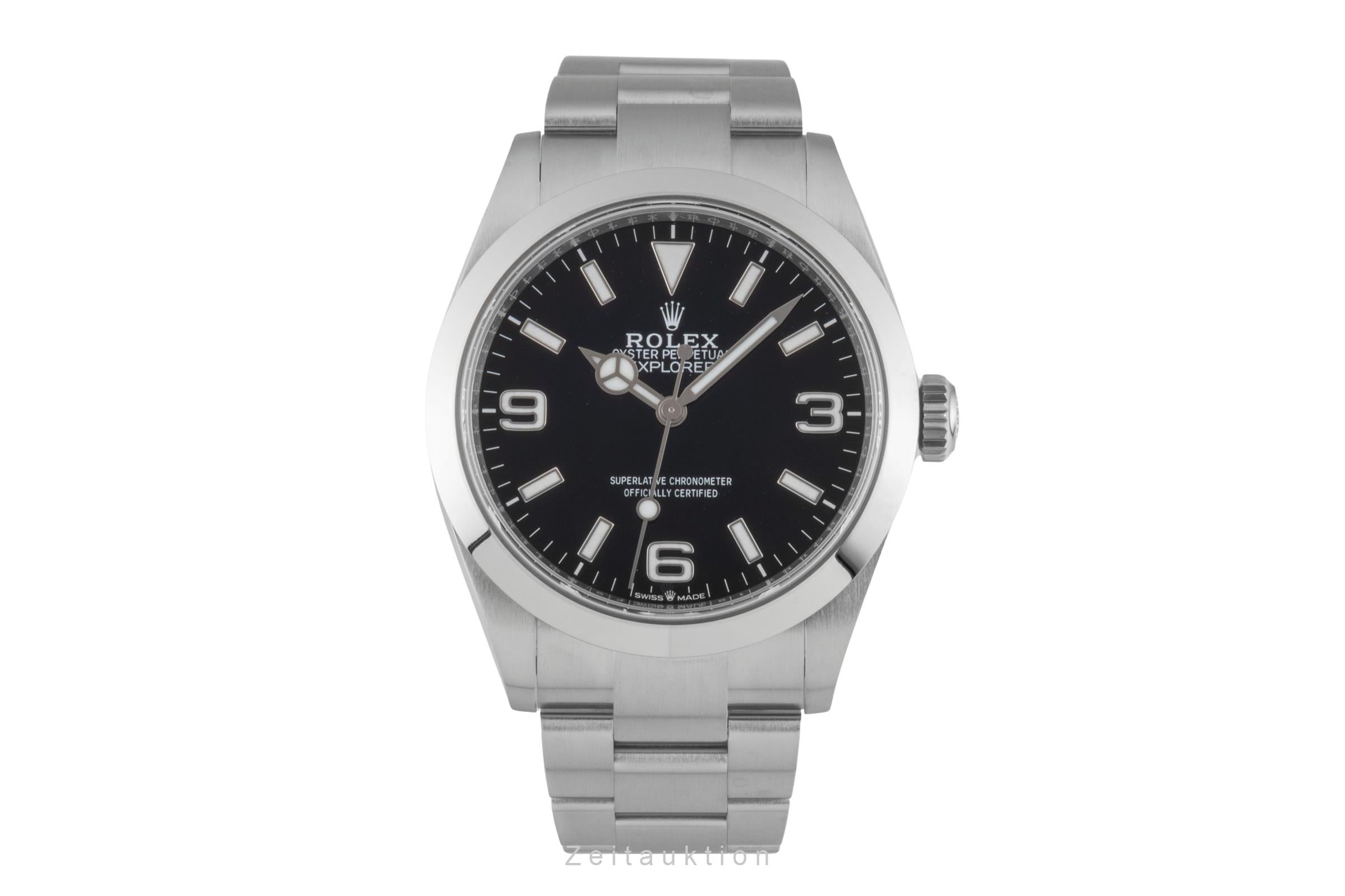 Rolex Explorer 40 Oyster Edelstahl Automatik Herrenuhr Ref. 224270 Papiere 2025 [2601068]