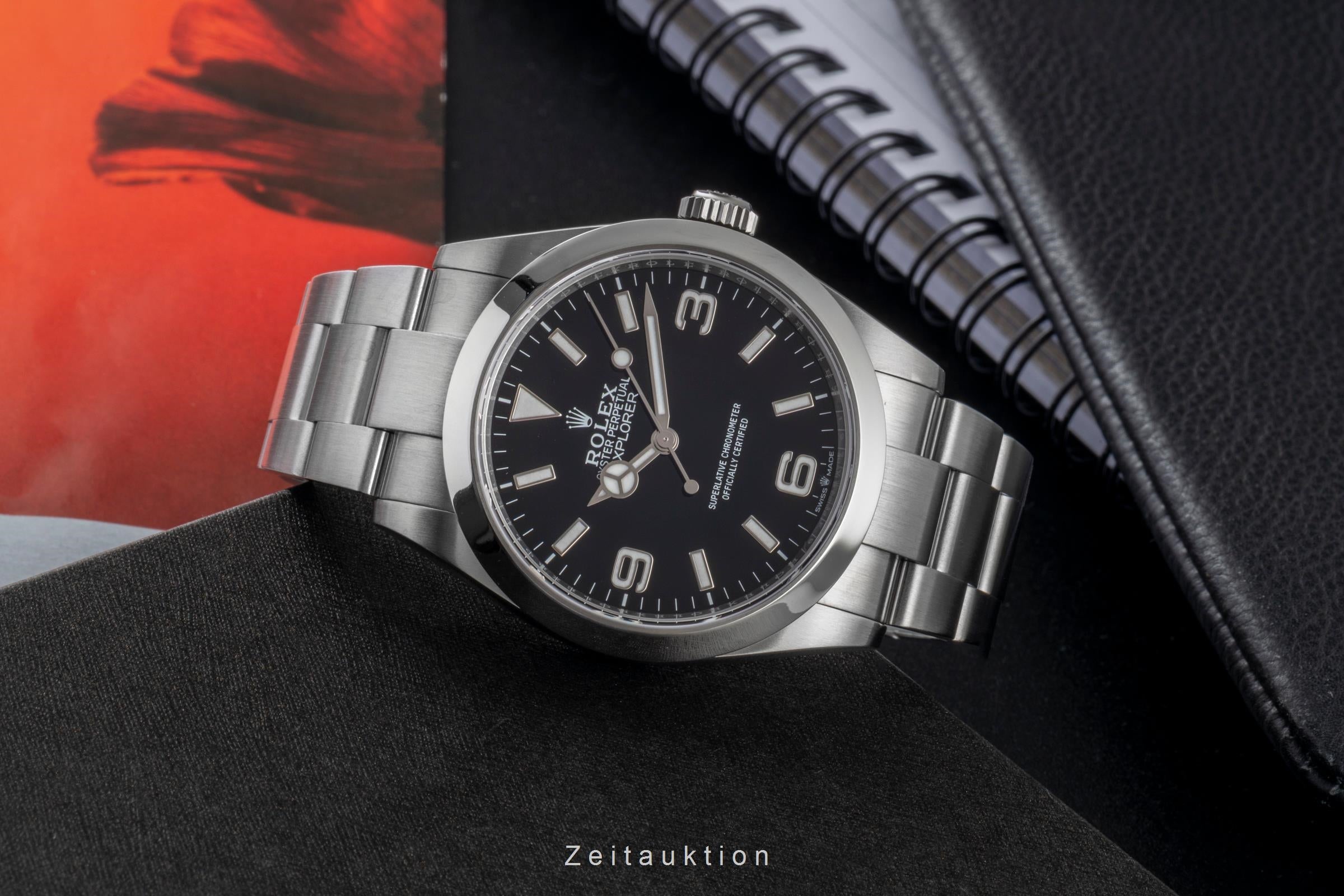 Rolex Explorer 40 Oyster Edelstahl Automatik Herrenuhr Ref. 224270 Papiere 2025 [2601068]