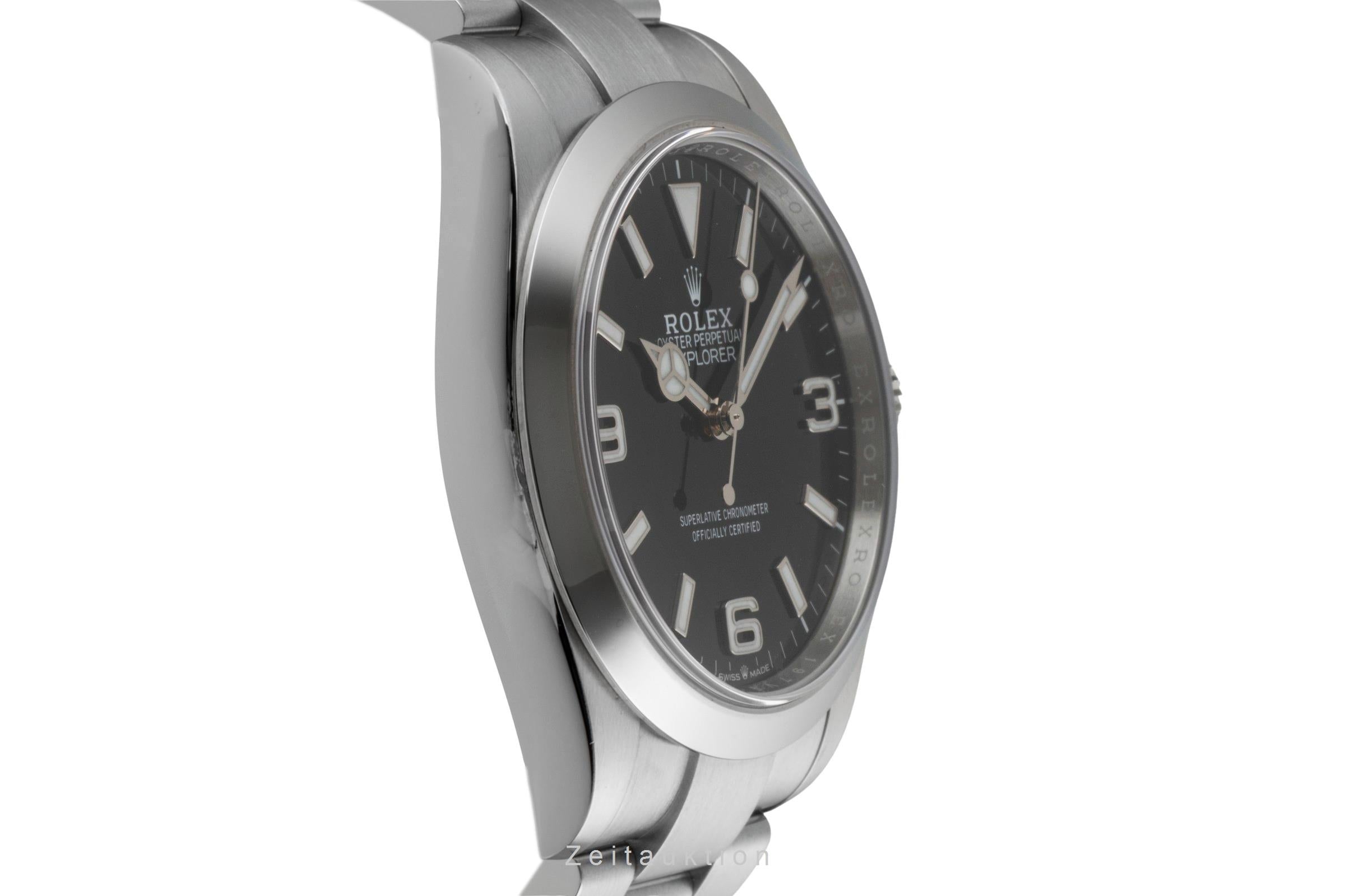 Rolex Explorer 40 Oyster Edelstahl Automatik Herrenuhr Ref. 224270 Papiere 2025 [2601068]