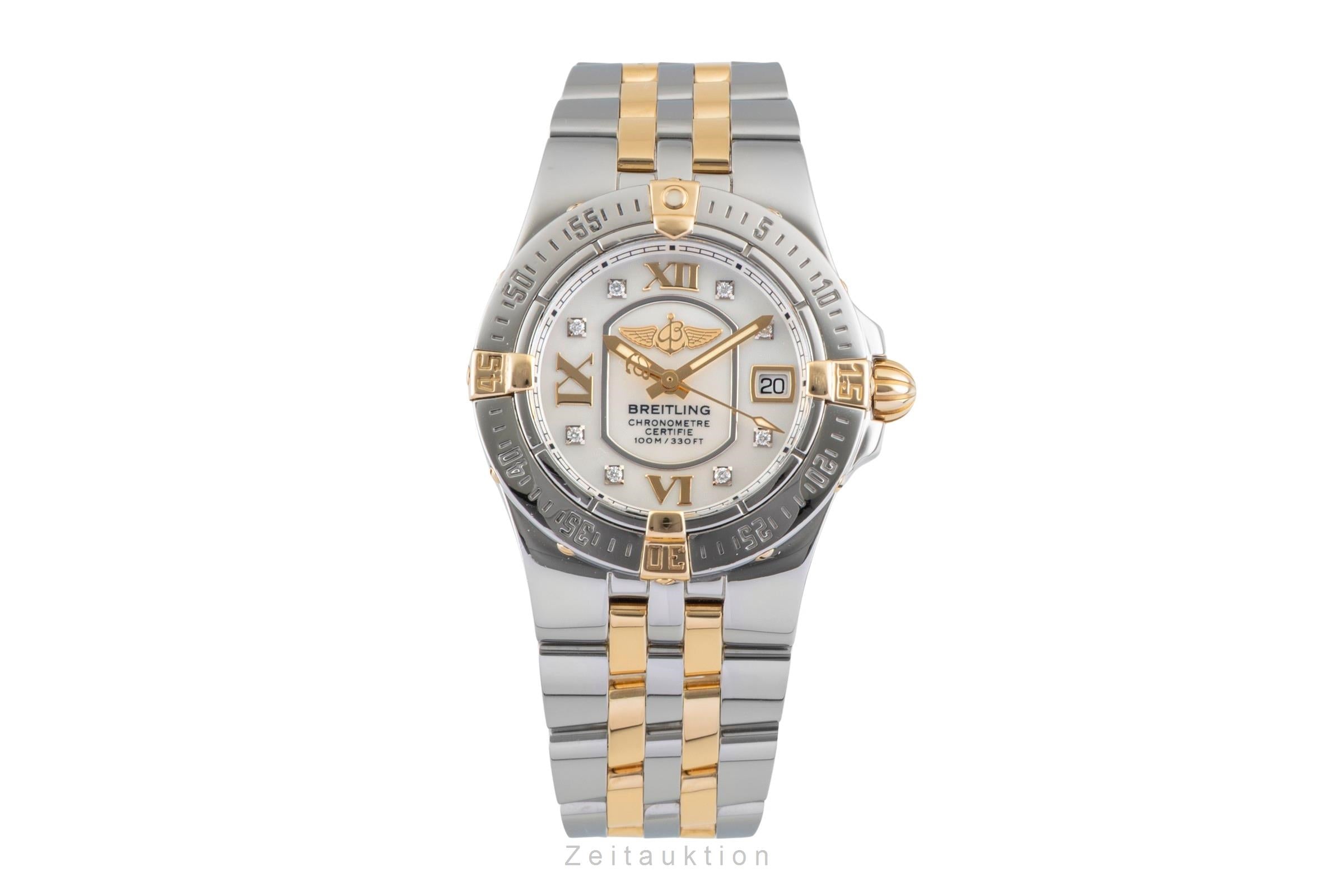 Breitling Starliner steel / gold quartz women's watch B71340  [2601070]