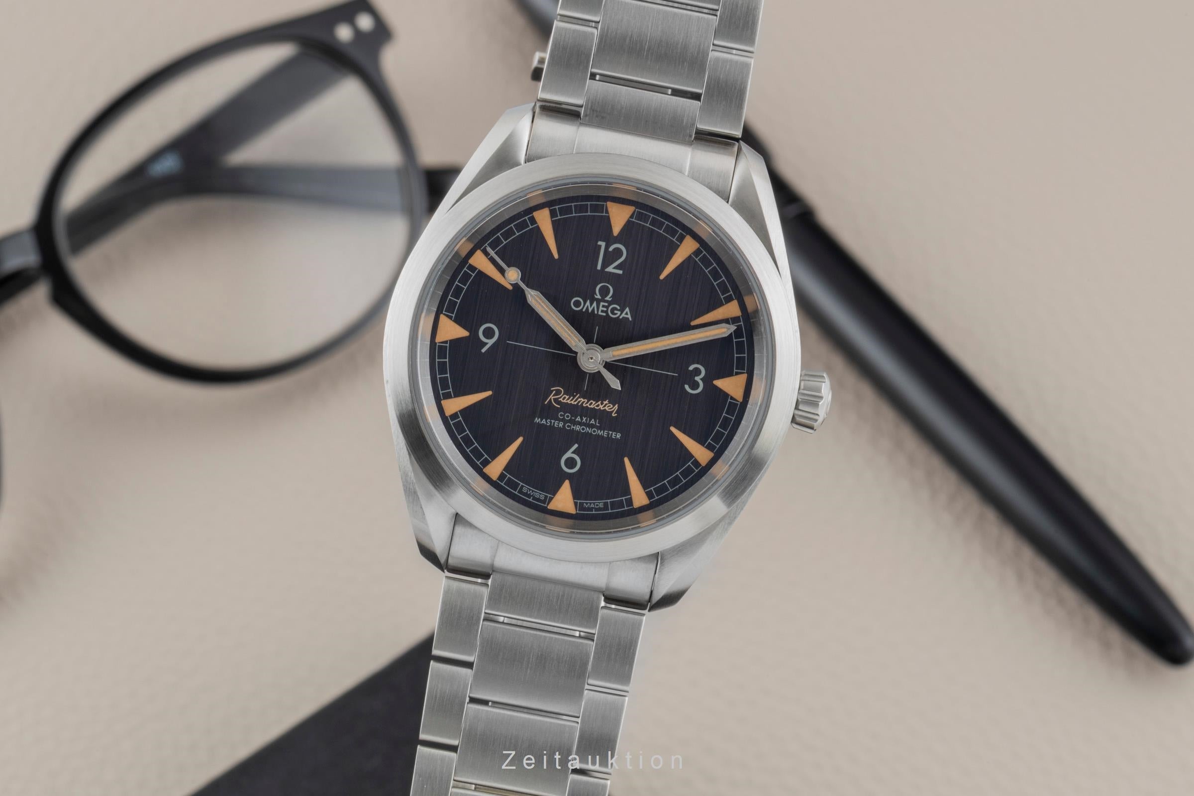 Omega Railmaster steel automatic men's watch 220.10.40.20.01.001  [2601071]