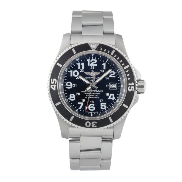 Breitling Superocean Stahl Automatik Herrenuhr A17392D71 Papiere 2019 [2601072]
