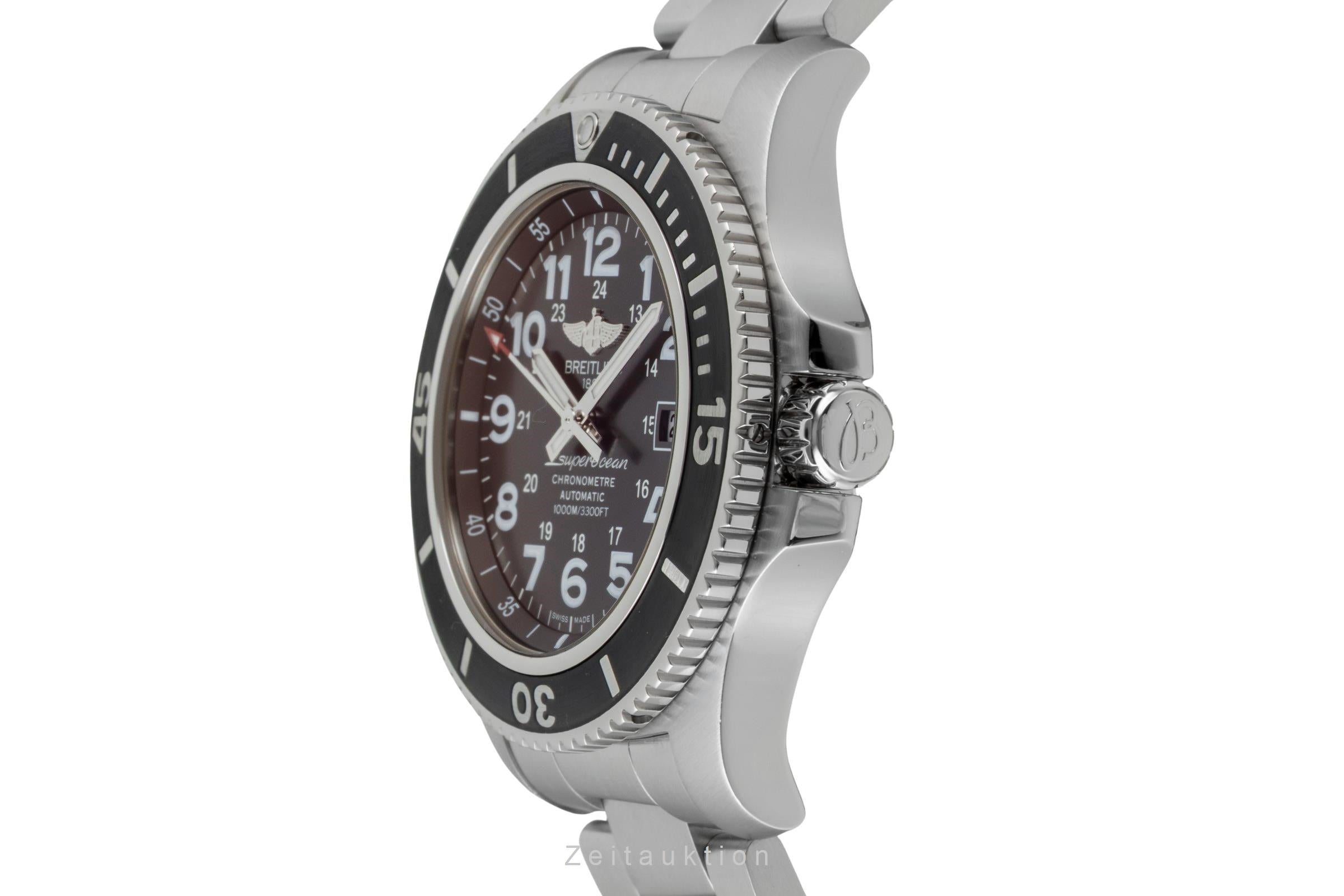 Breitling Superocean Stahl Automatik Herrenuhr A17392D71 Papiere 2019 [2601072]