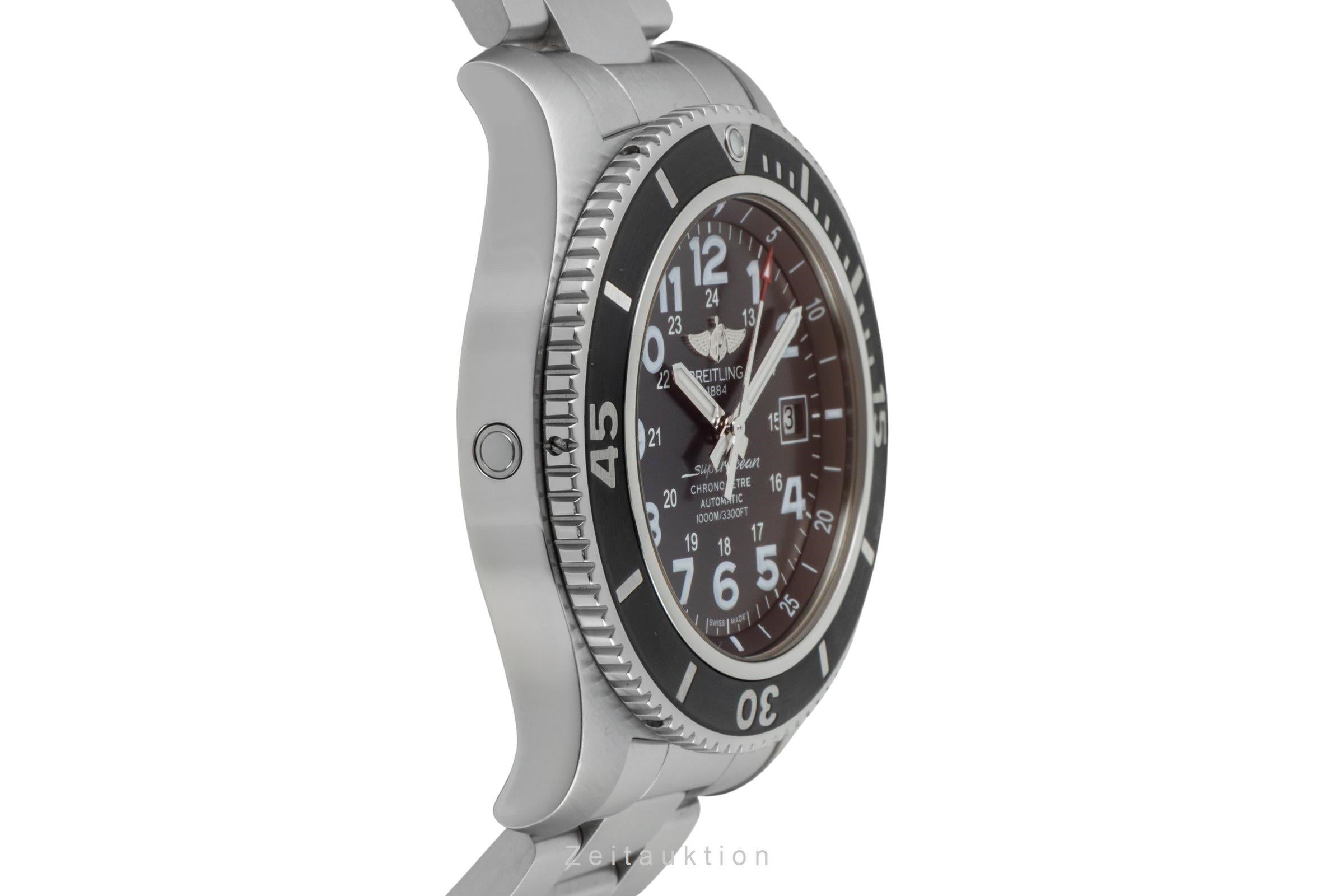 Breitling Superocean Stahl Automatik Herrenuhr A17392D71 Papiere 2019 [2601072]