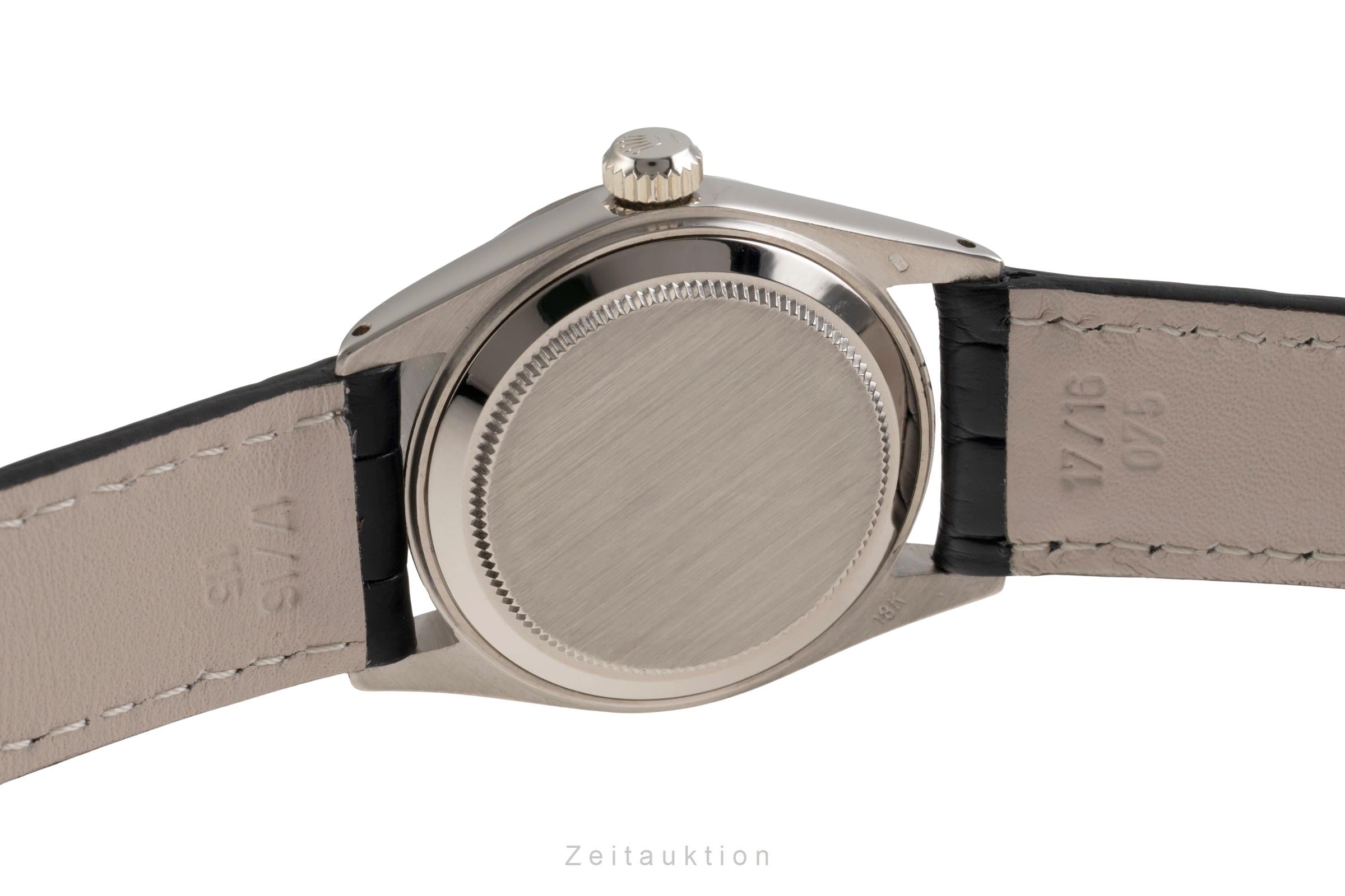 Rolex Datejust 18 ct white gold automatic women's watch 6827 Vintage  [2601073]