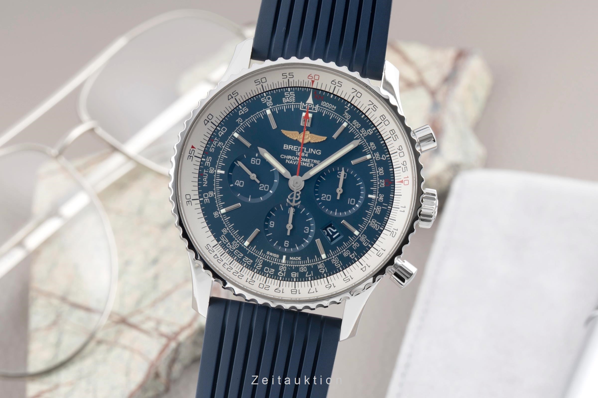 Breitling Navitimer 01 46 chronograph steel automatic men's watch AB012721/C889  [2601076]