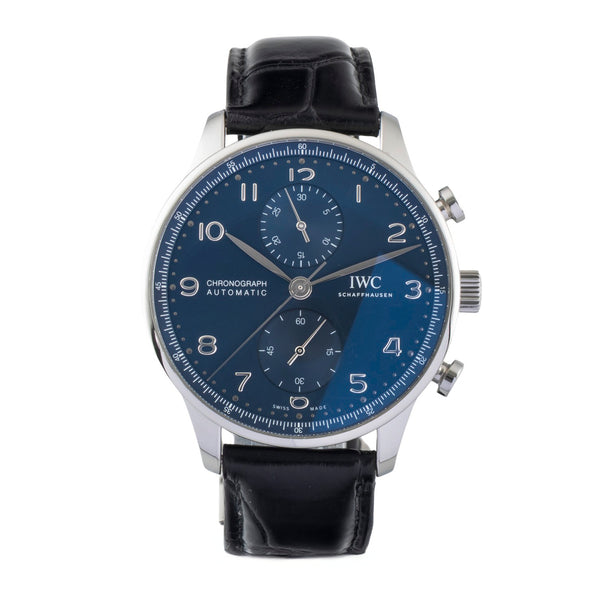 IWC Portugieser cronógrafo acero automático reloj para caballeros IW371606 LP: 9100EUR  [2601077]