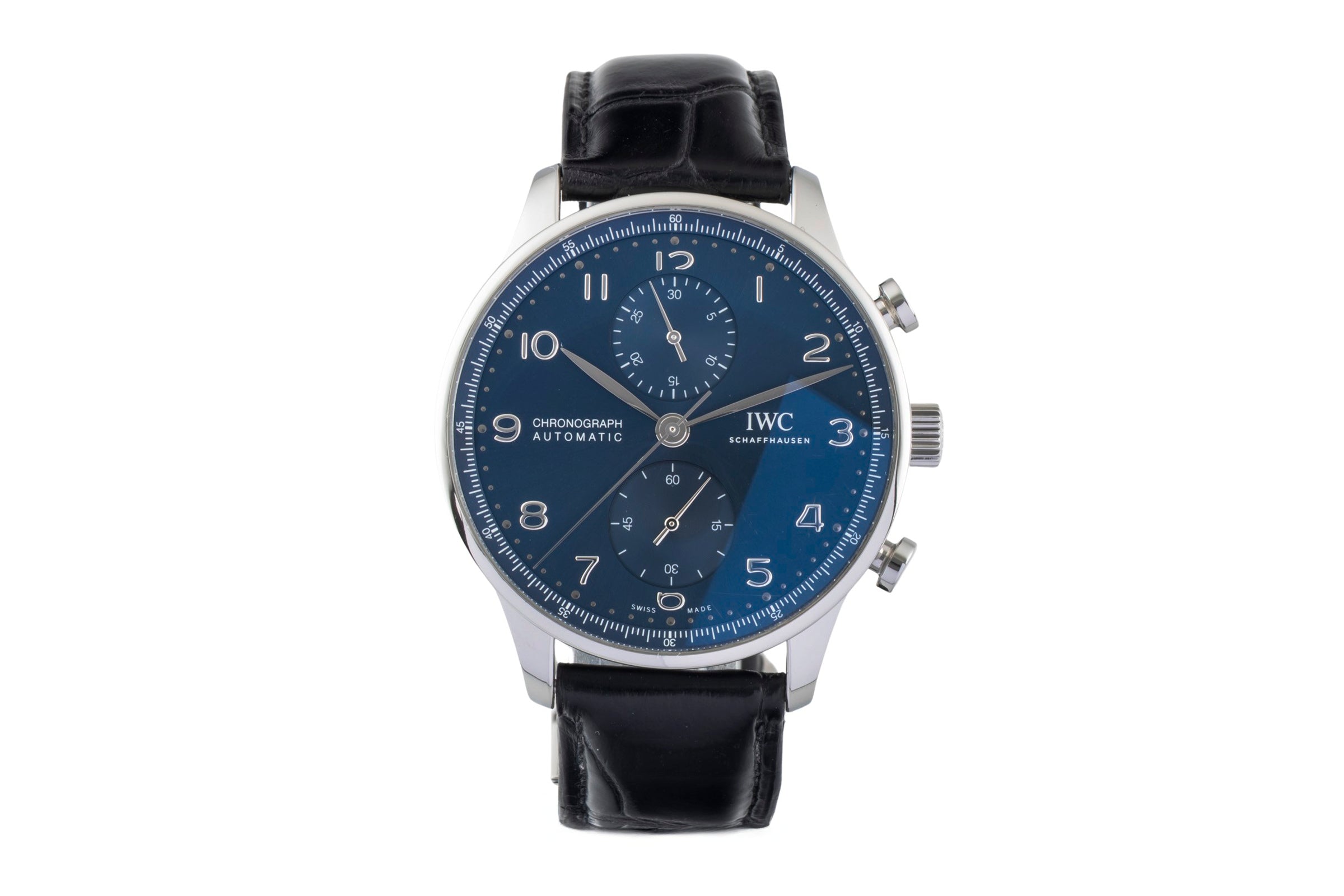 IWC Portugieser Chronograph Stahl Automatik Herrenuhr Ref. IW371606 NP: 9100,- € [2601077]