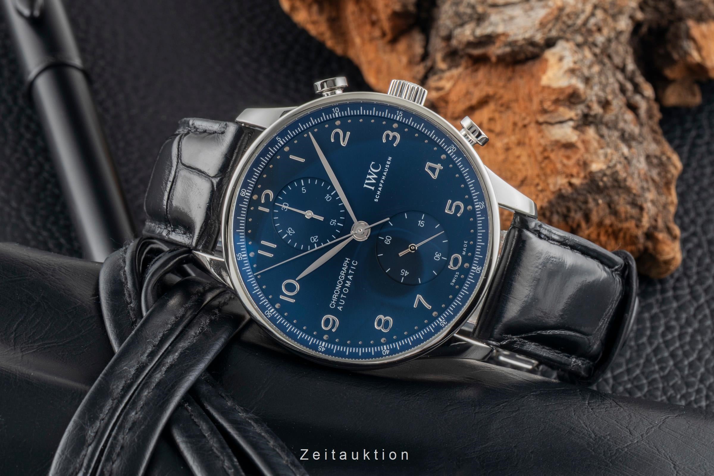 IWC Portugieser cronógrafo acero automático reloj para caballeros IW371606 LP: 9100EUR  [2601077]