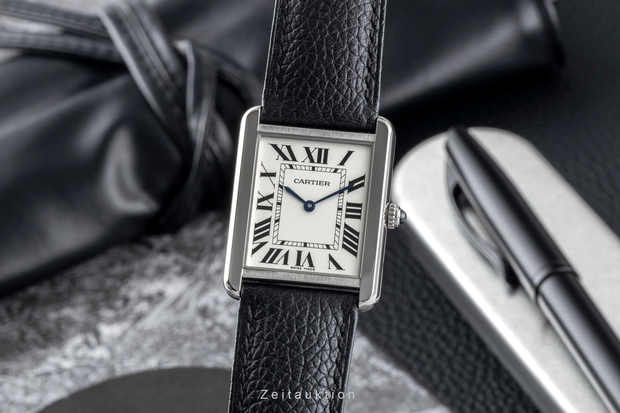 Cartier Tank acciaio quarzo orologio da uomo WSTA0028  [2601083]