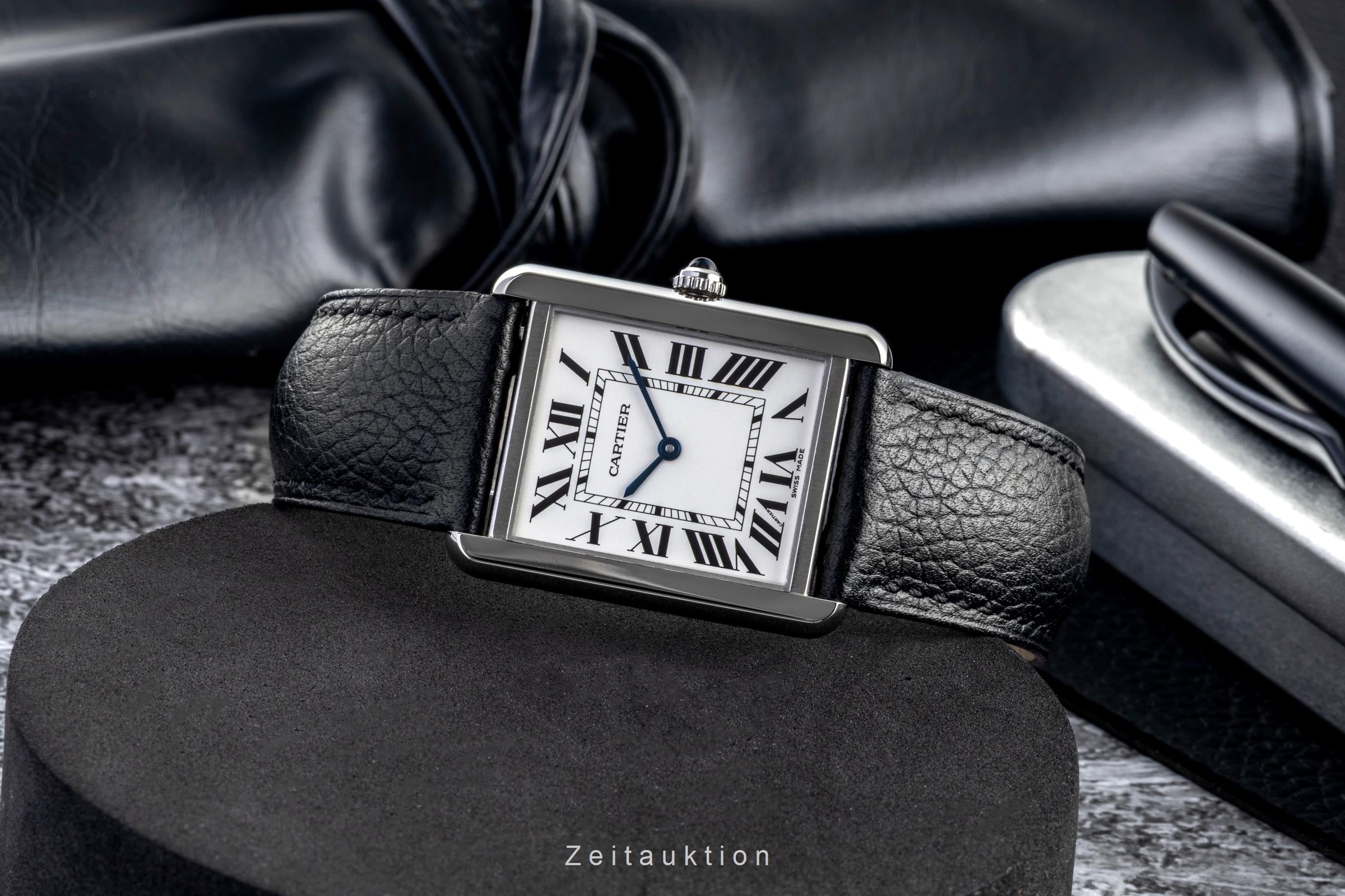 Cartier Tank acciaio quarzo orologio da uomo WSTA0028  [2601083]