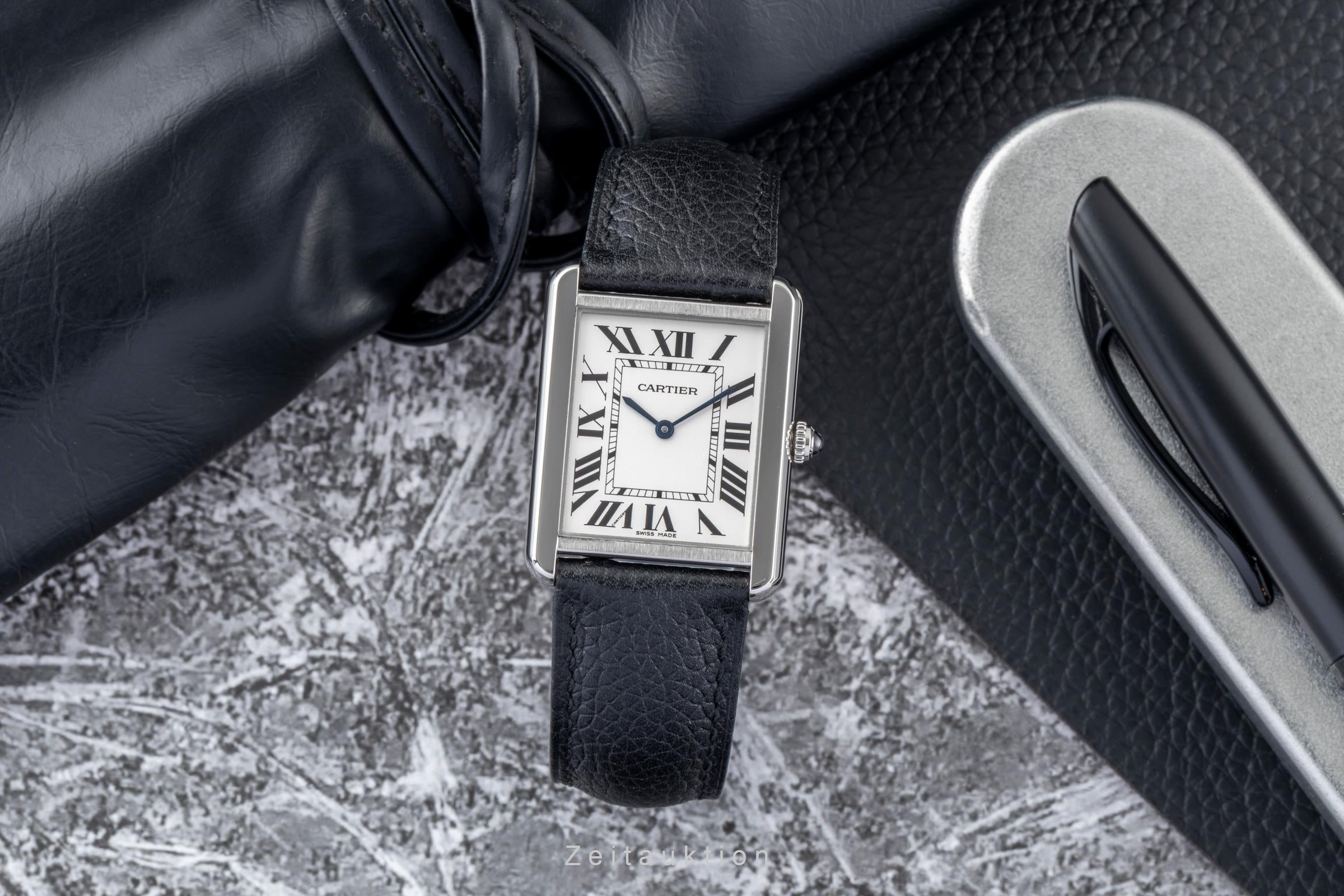 Cartier Tank acciaio quarzo orologio da uomo WSTA0028  [2601083]