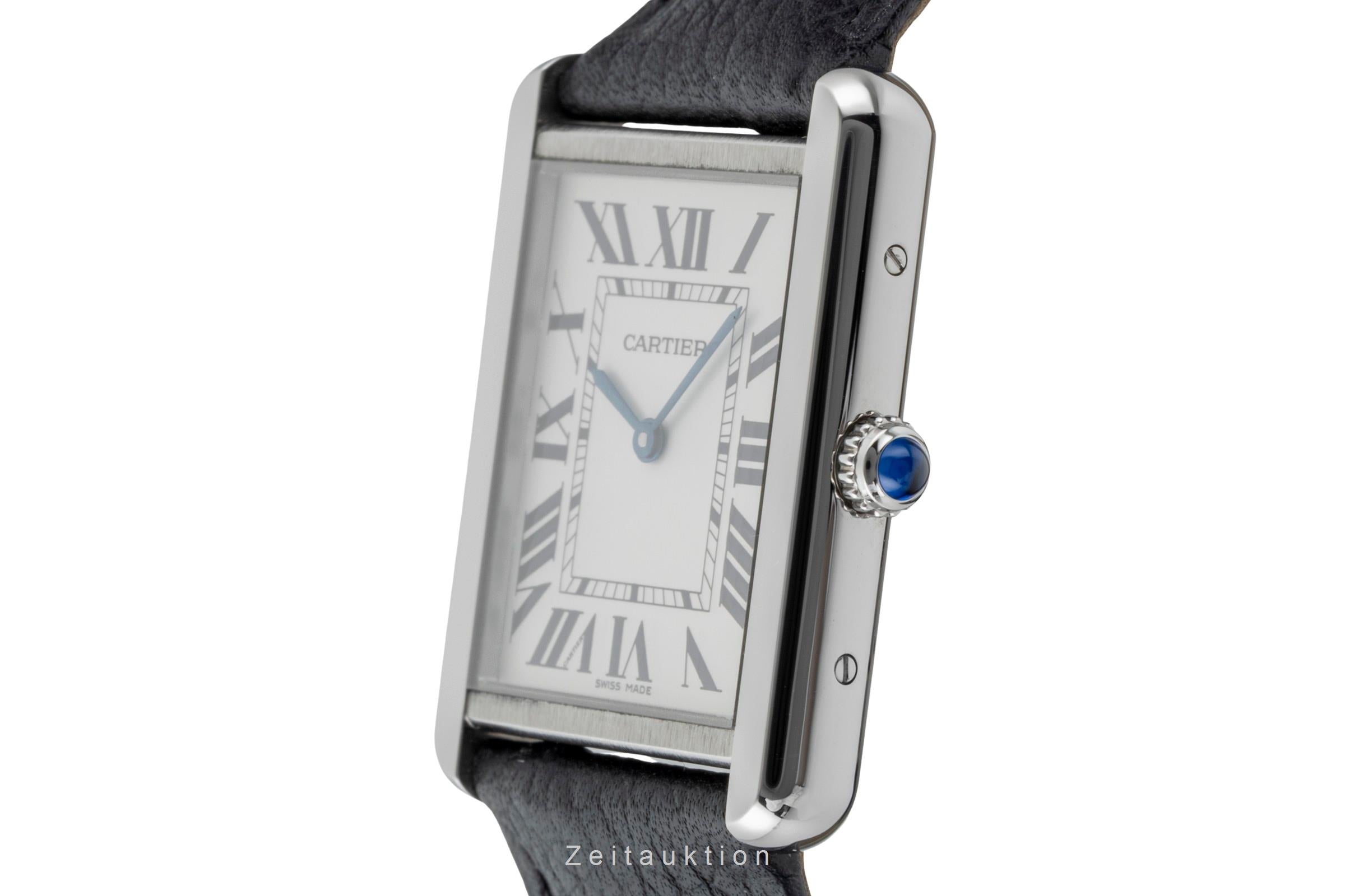 Cartier Tank acciaio quarzo orologio da uomo WSTA0028  [2601083]