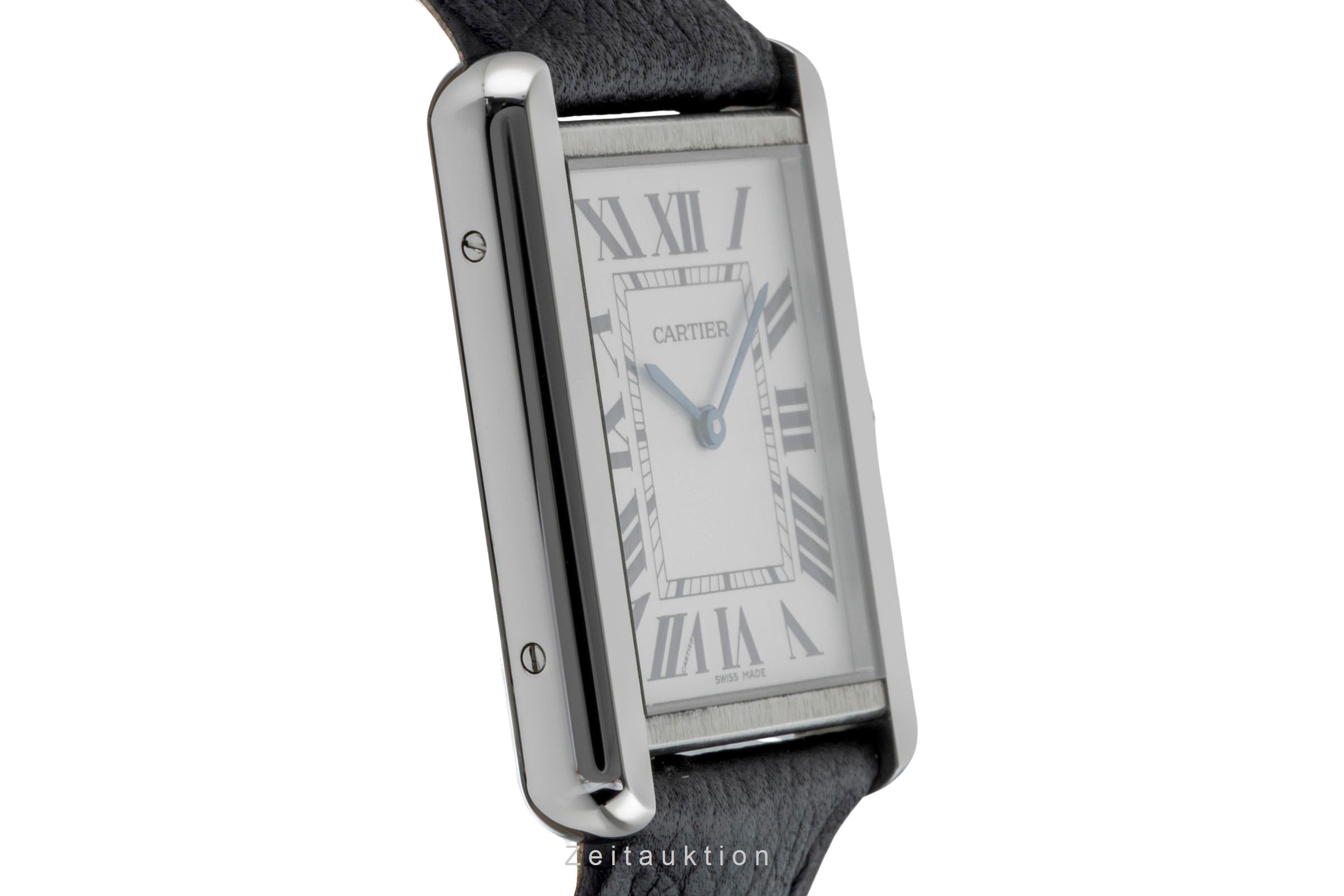 Cartier Tank acciaio quarzo orologio da uomo WSTA0028  [2601083]